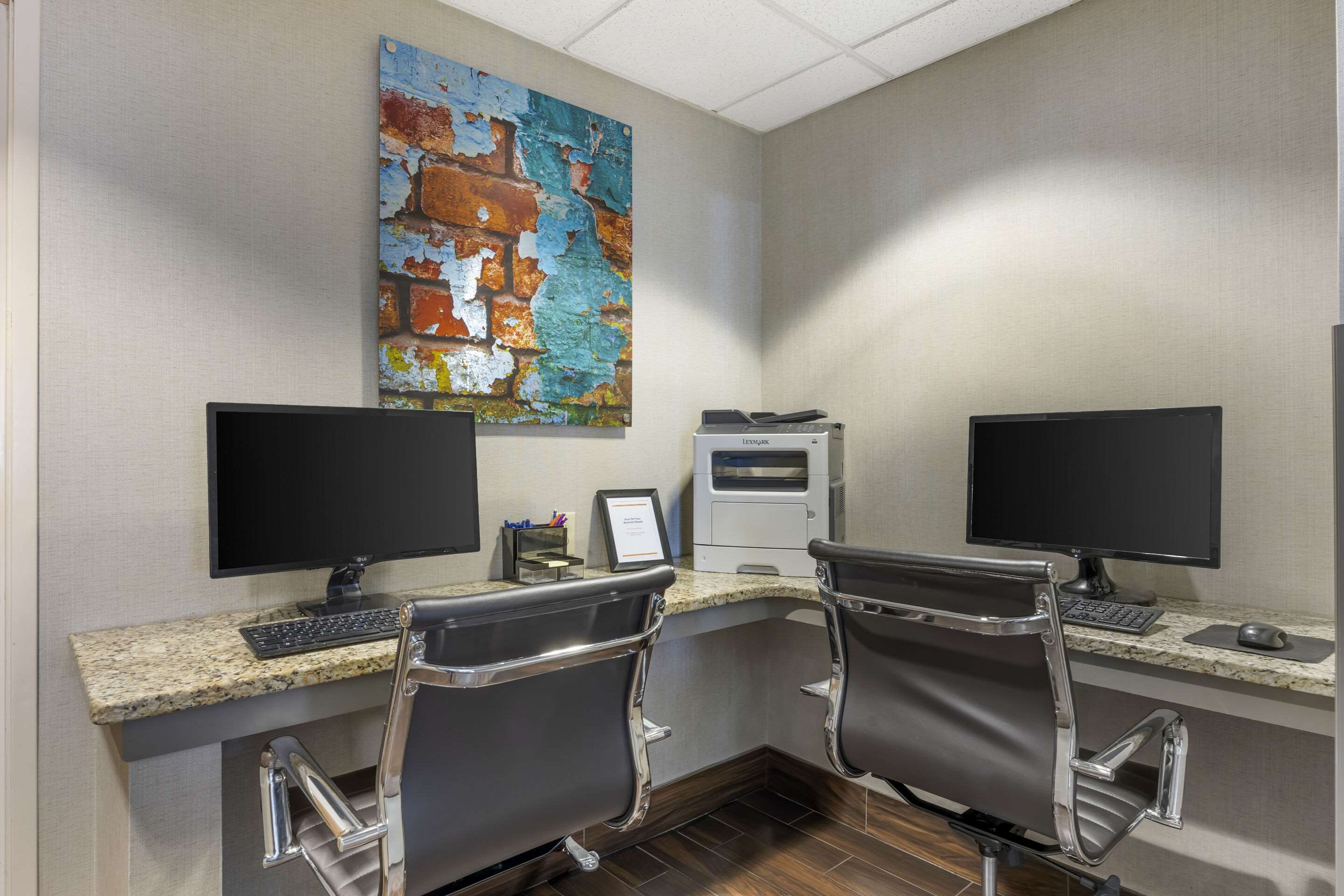 Computer in the lobby