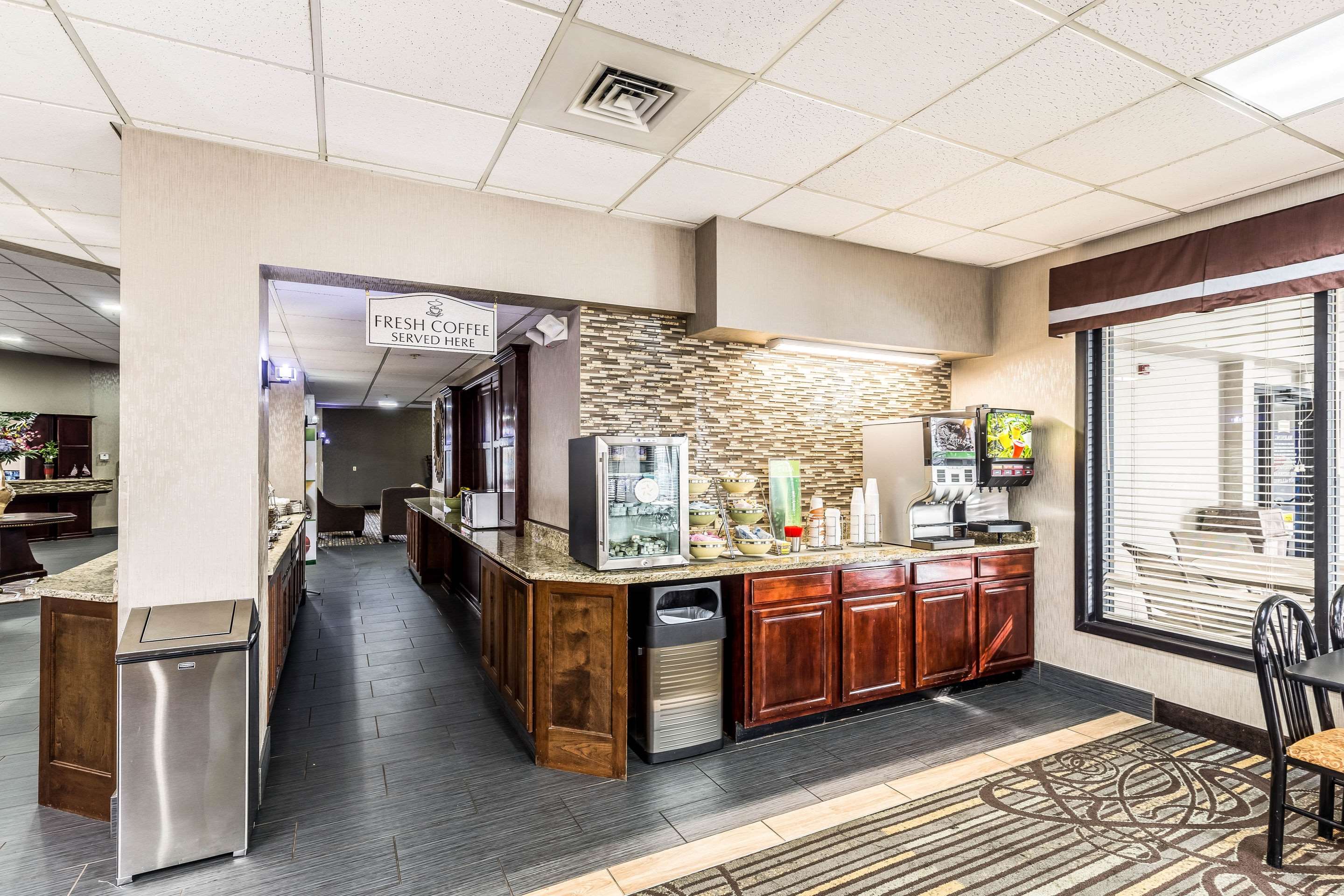 Spacious breakfast area