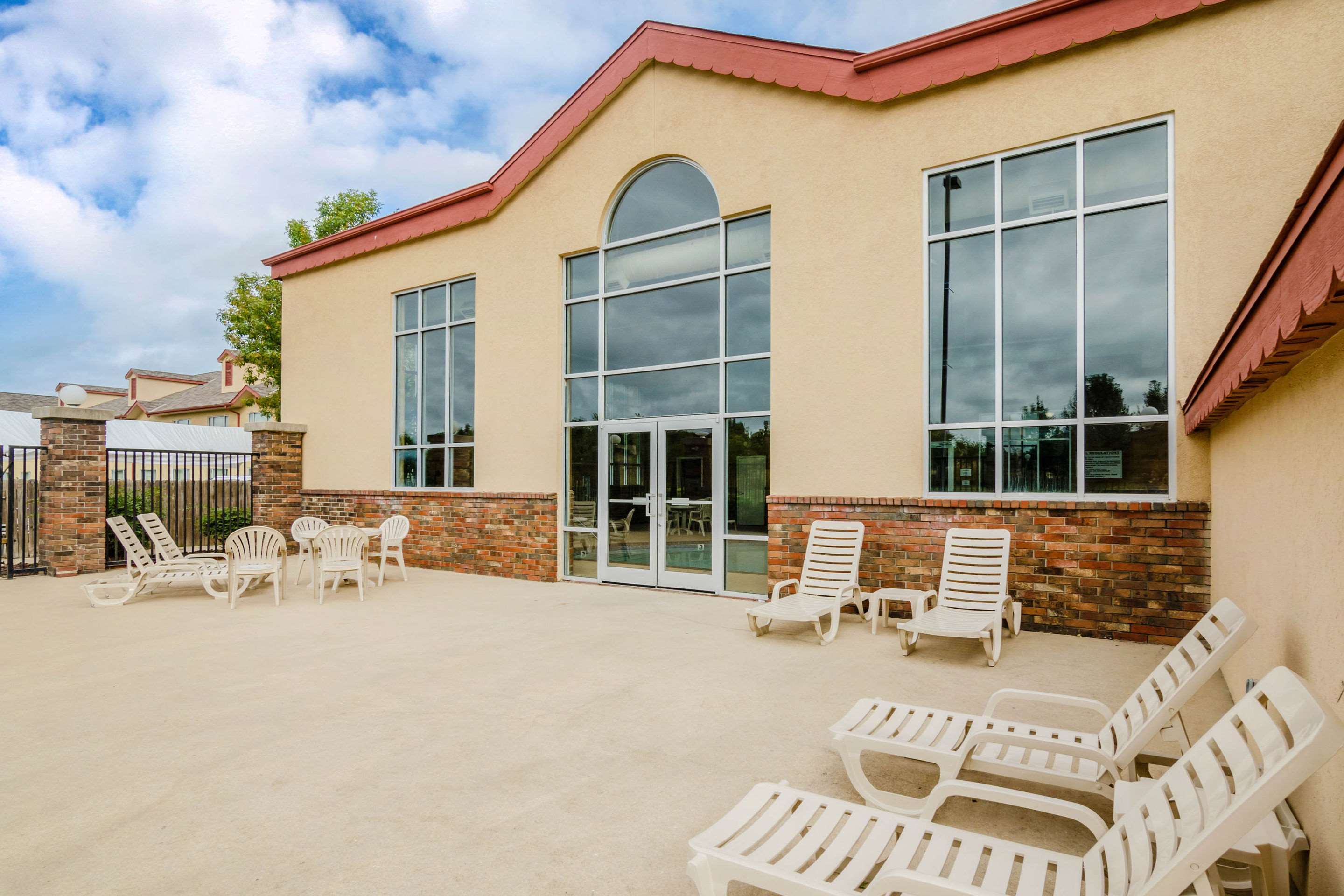 Relax in the patio area