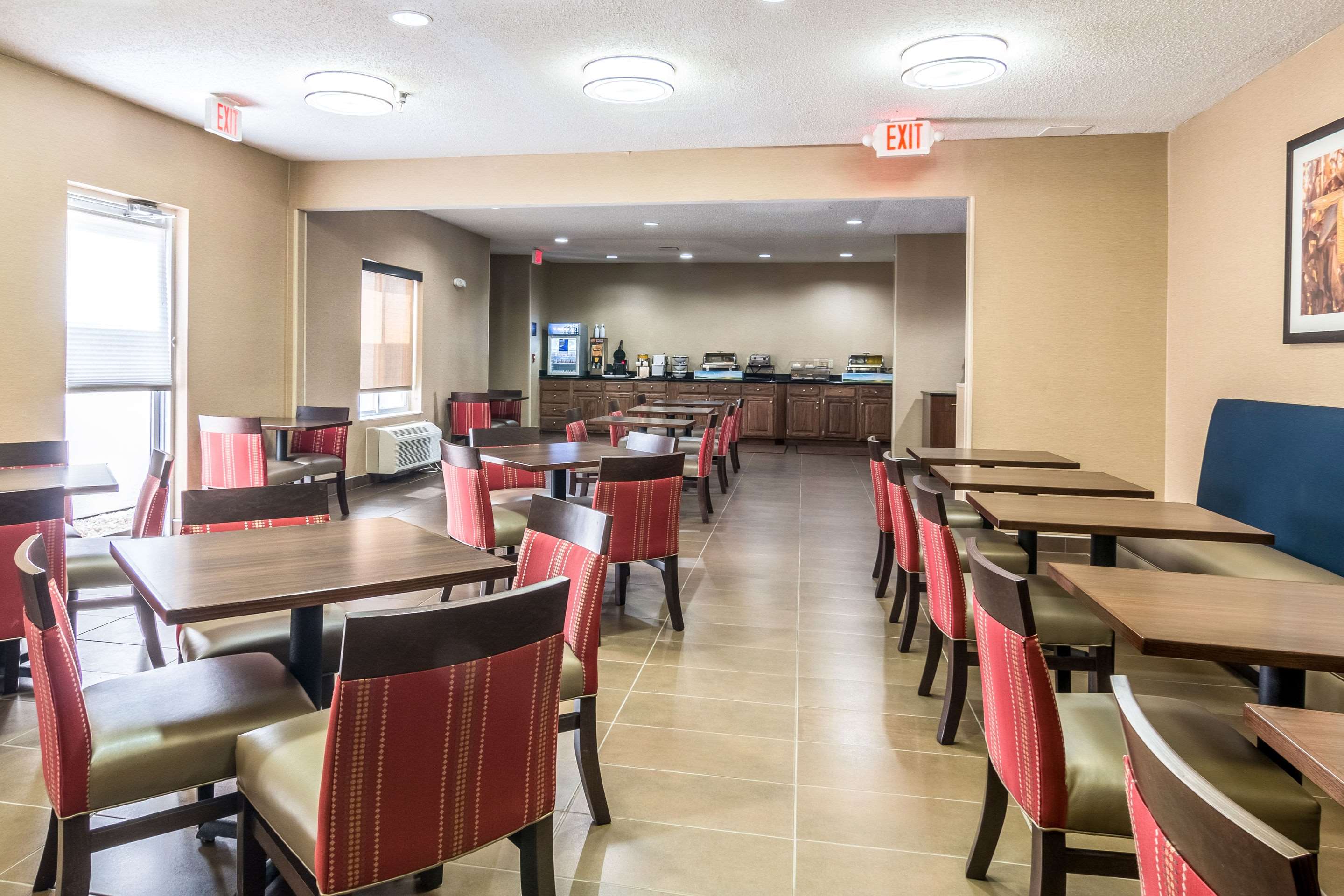 Spacious breakfast area