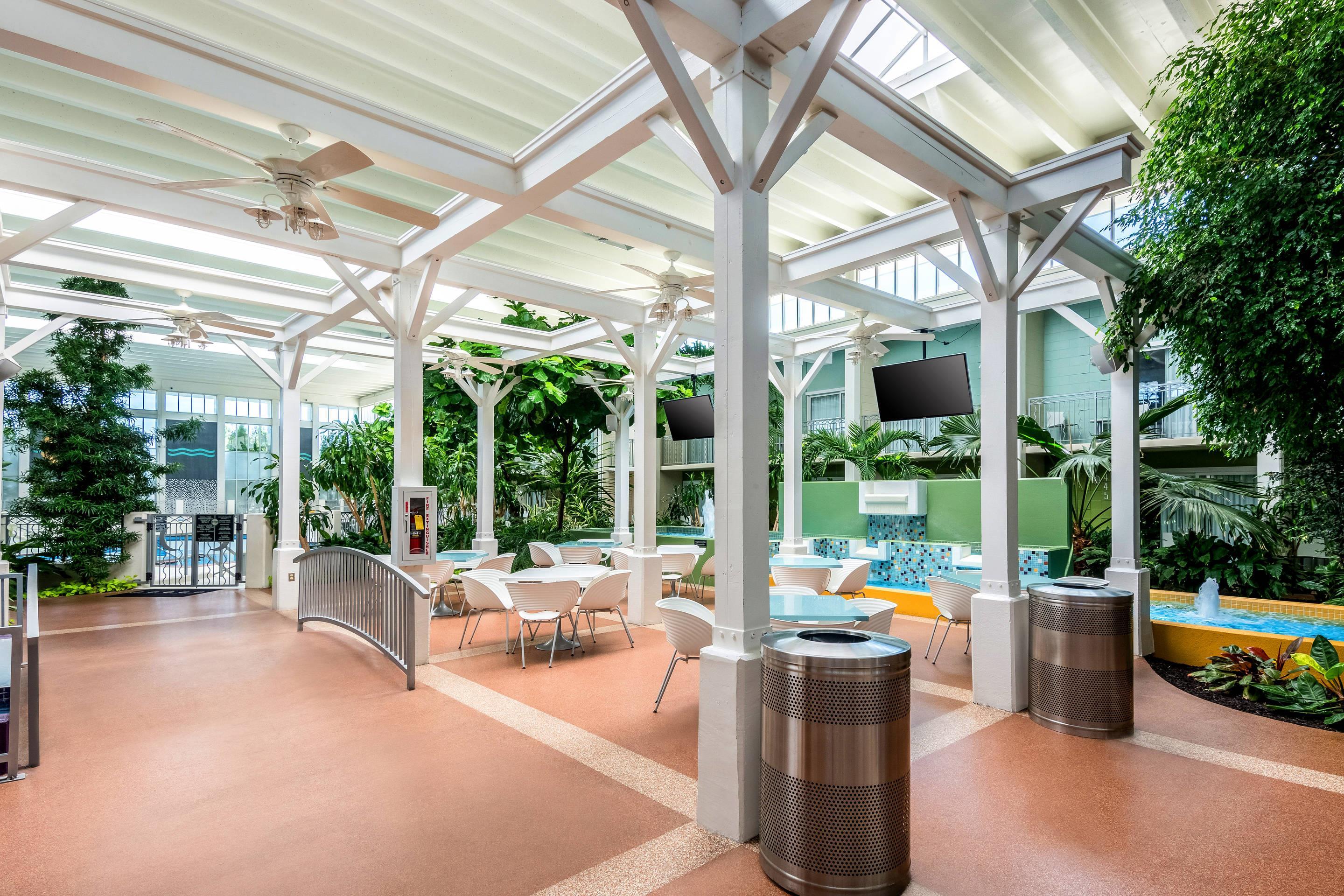 Spacious breakfast area