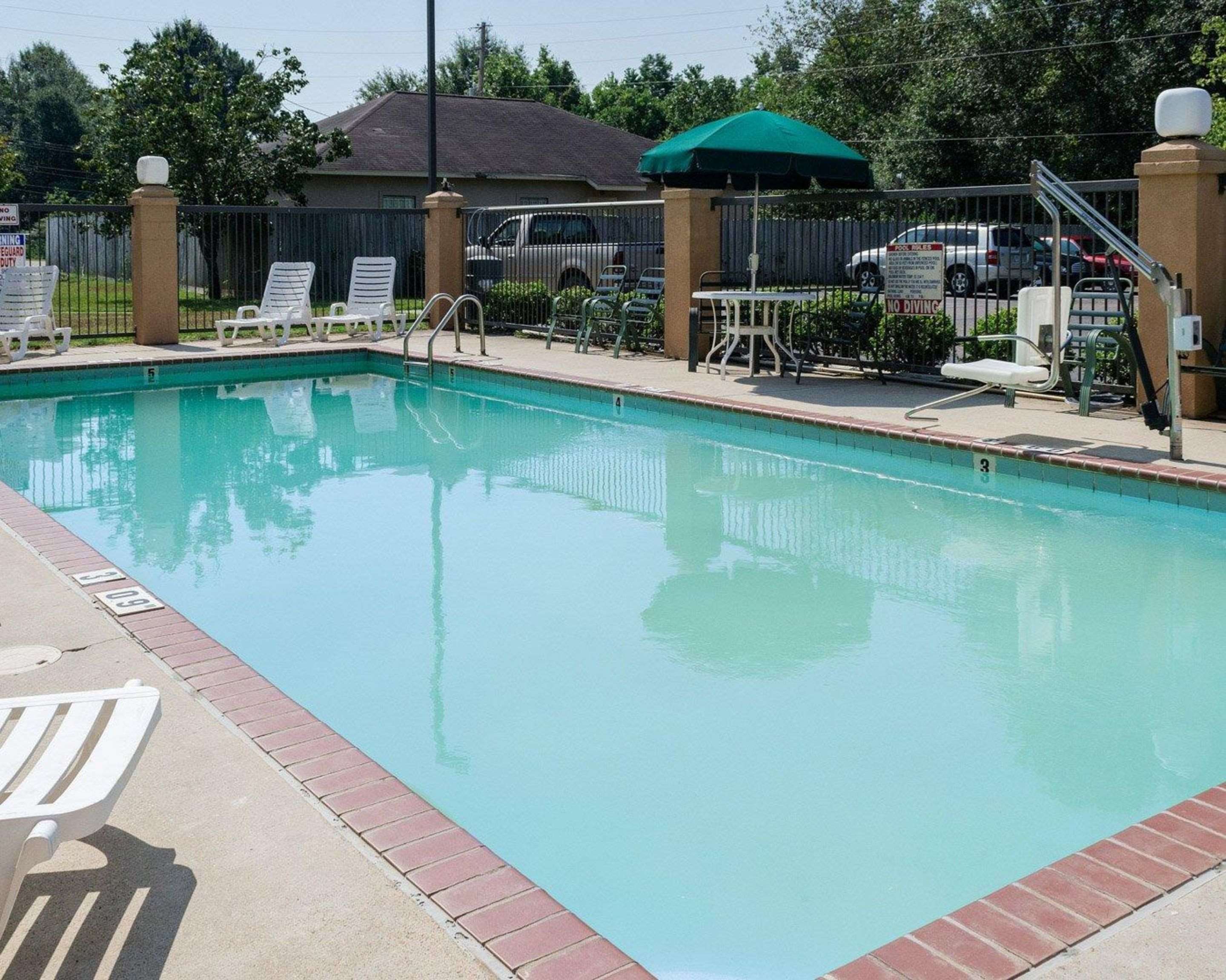 Outdoor pool with sundeck