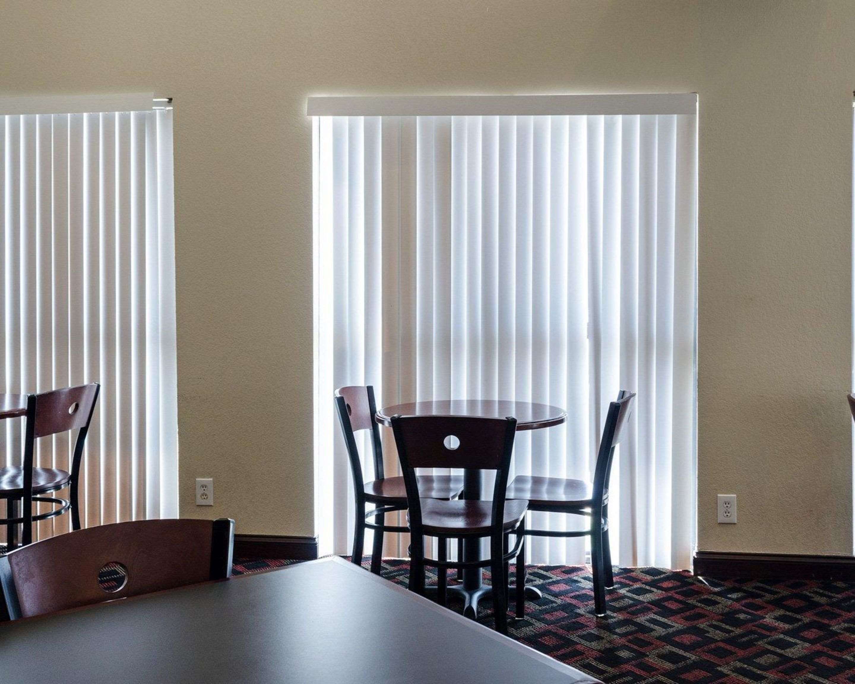 Enjoy breakfast in this seating area