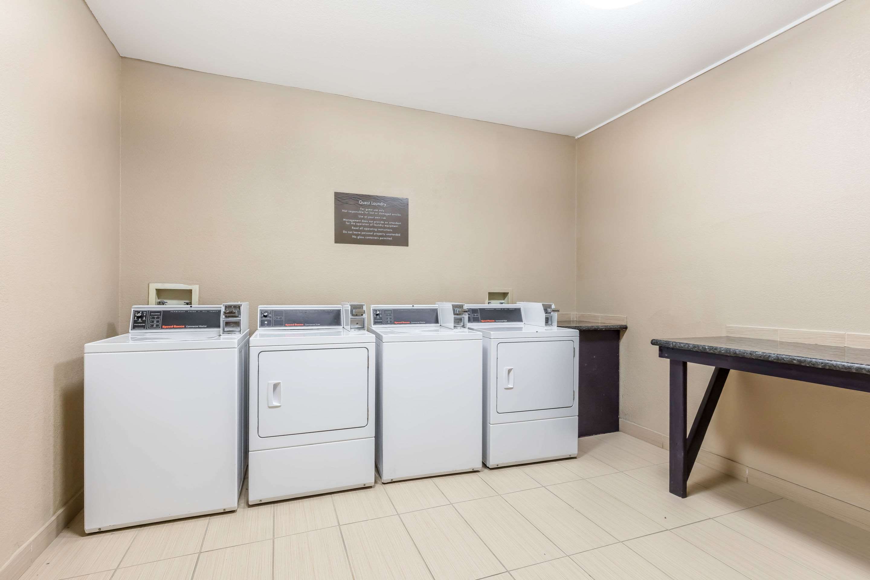 Guest laundry facilities