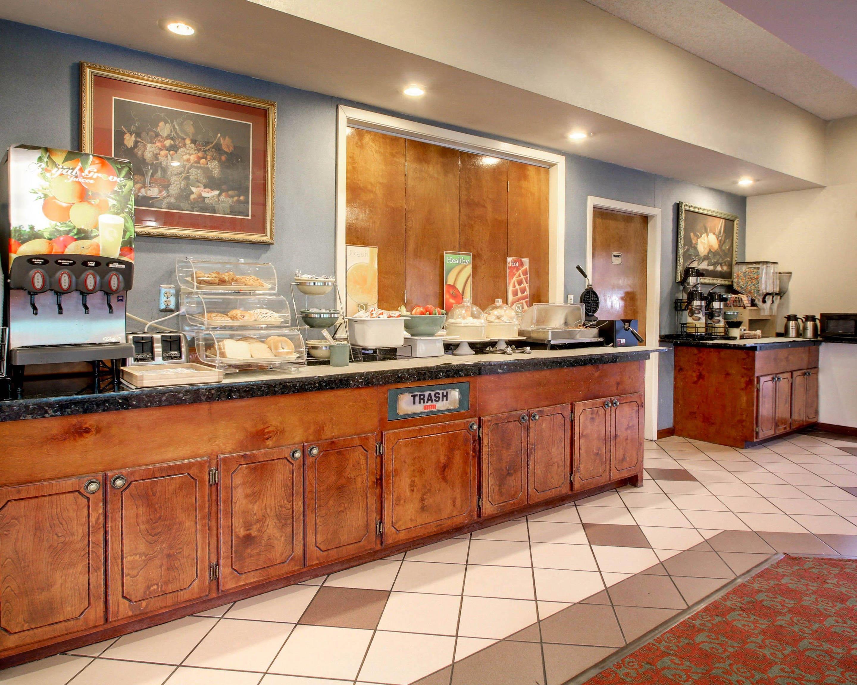 Breakfast area in the lobby | Quality Inn & Suites