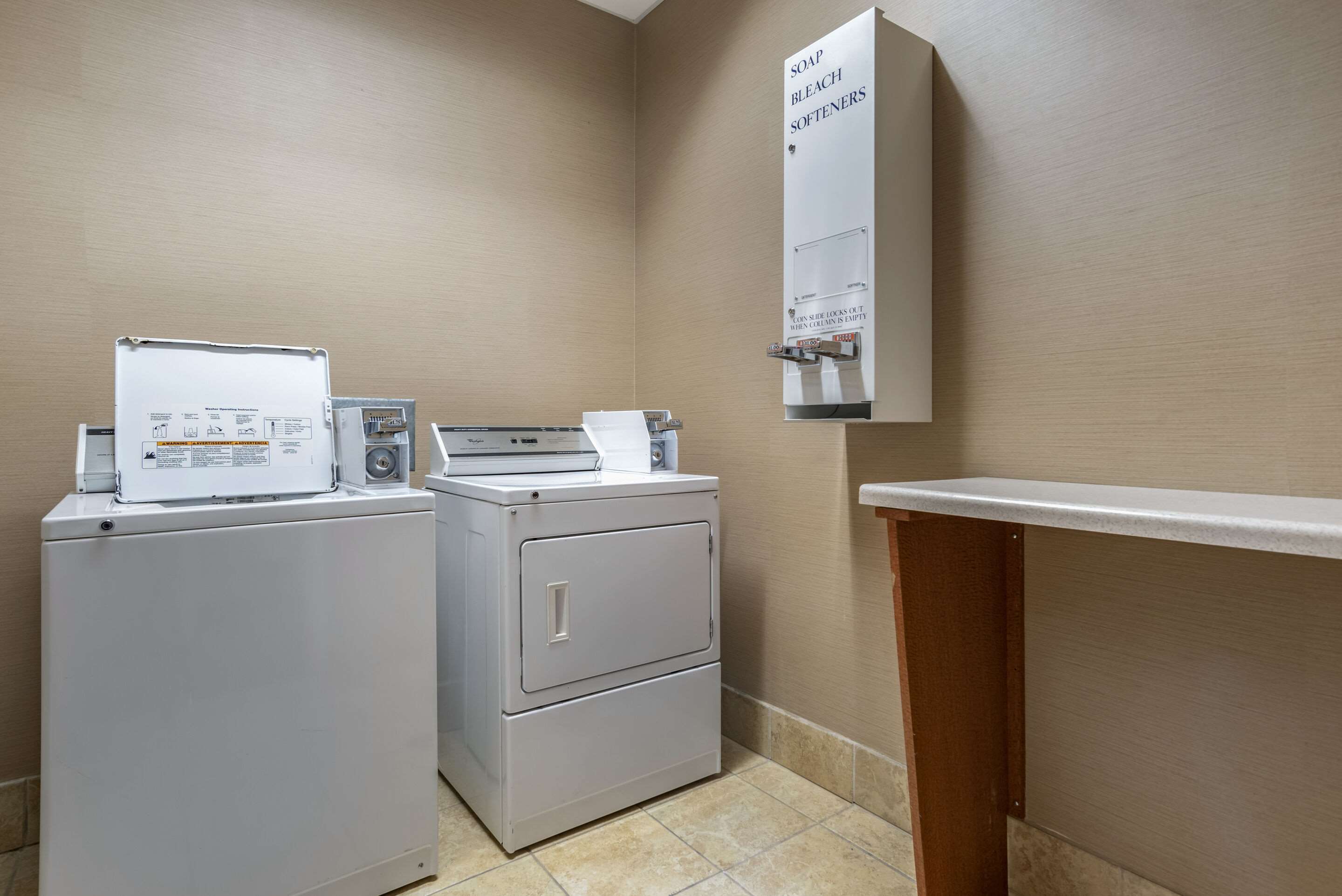 Guest laundry facilities