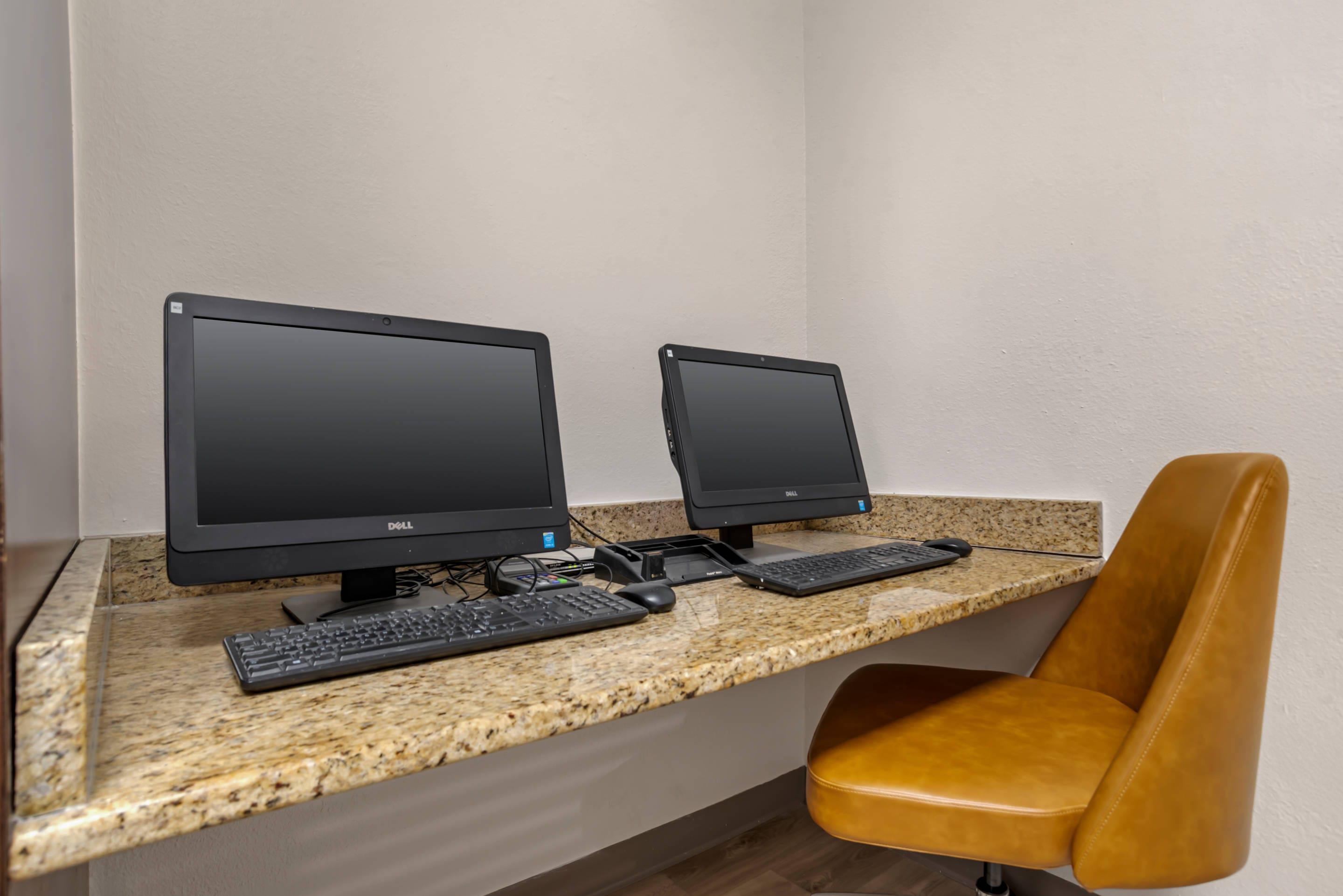 Computer in the lobby