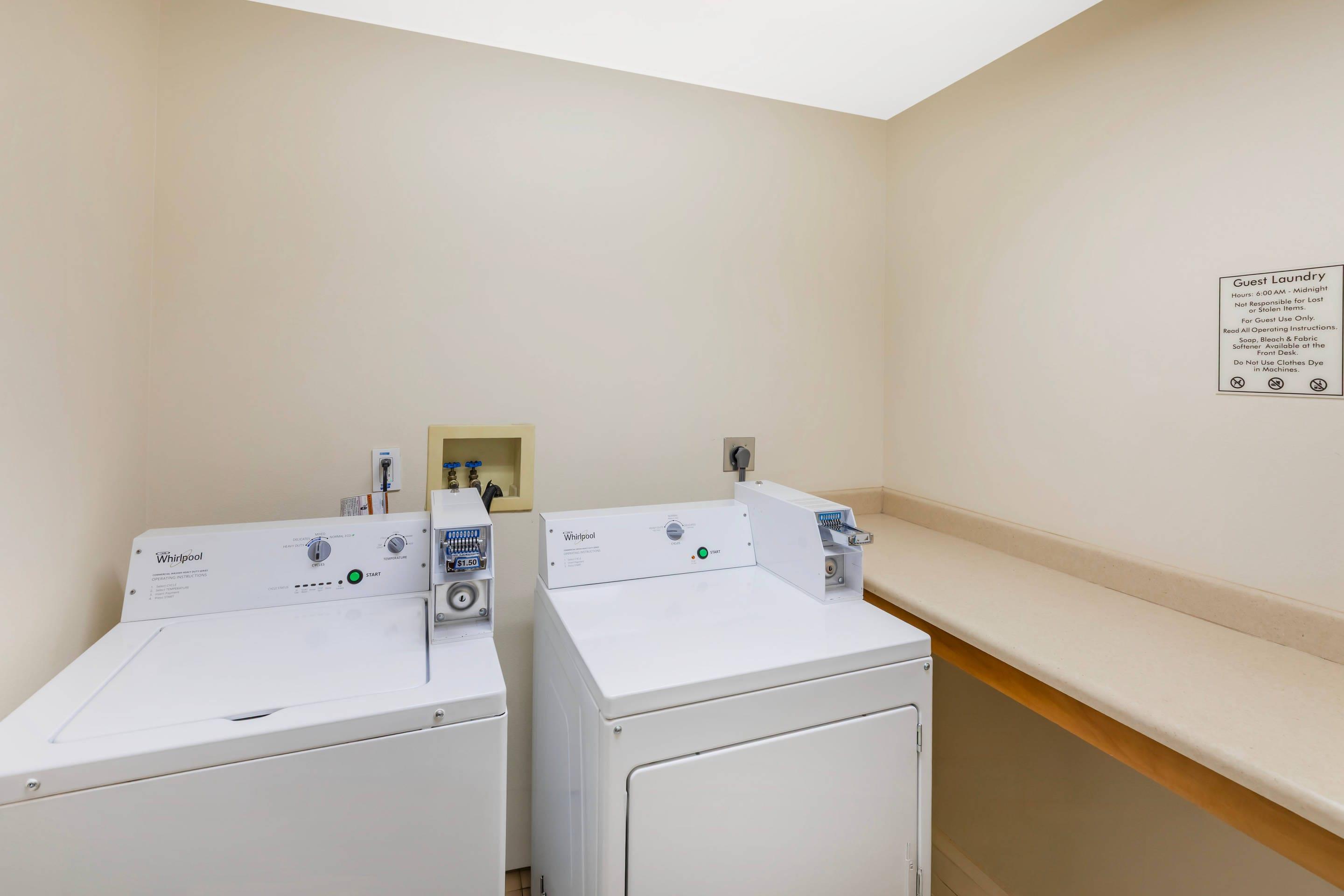 Guest laundry facilities
