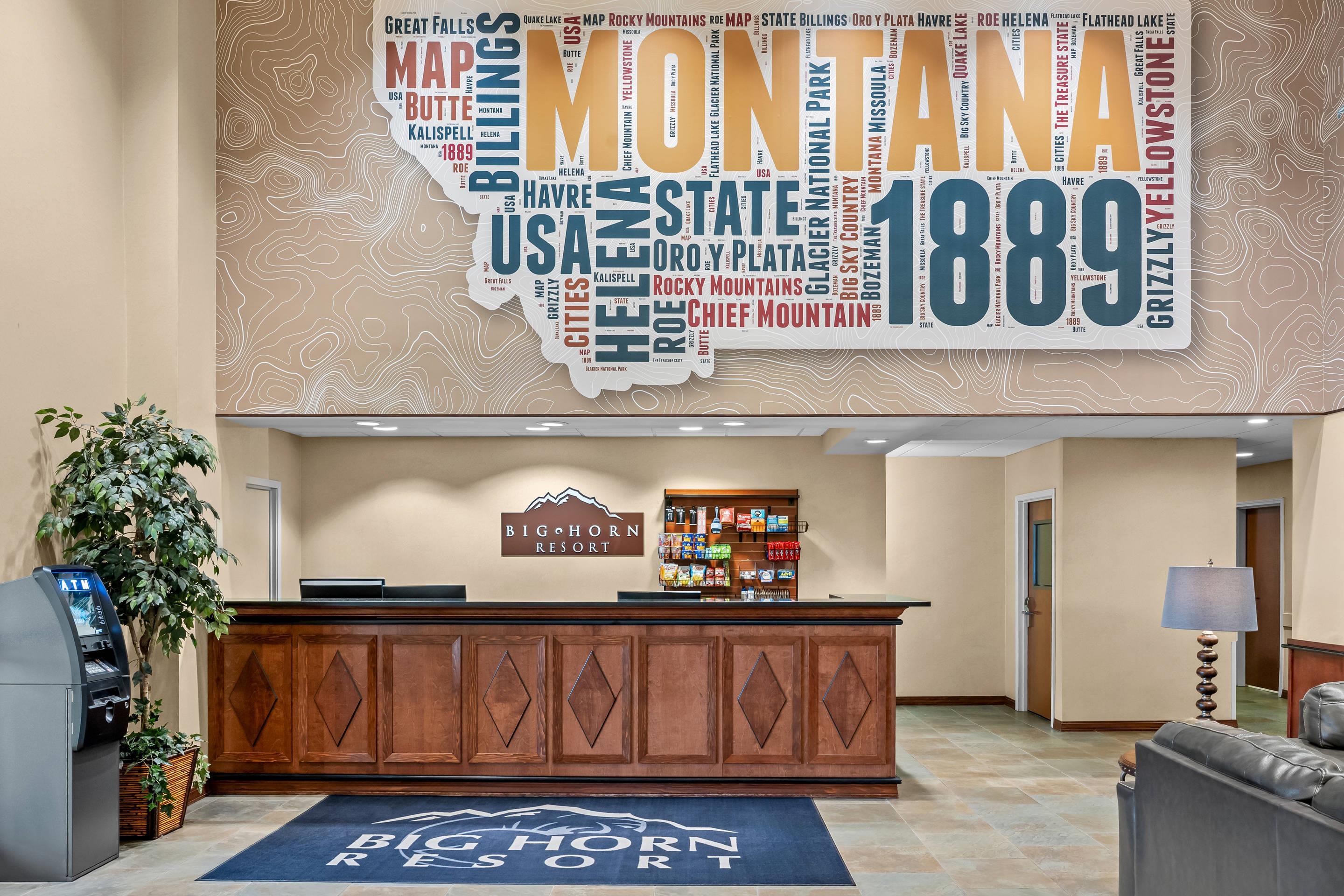 Hotel lobby | Big Horn Resort, Ascend Hotel Collection