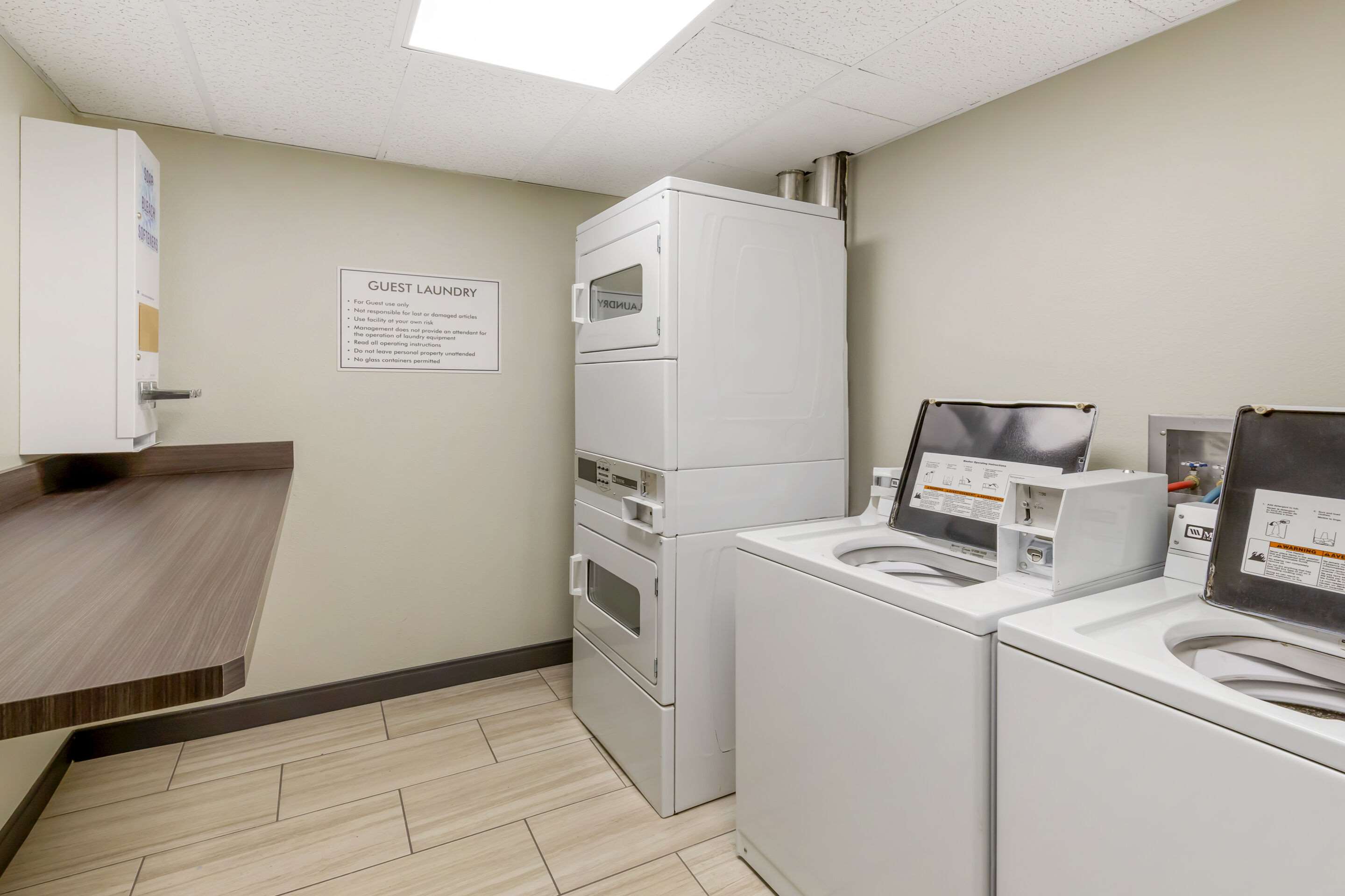 Guest laundry facilities