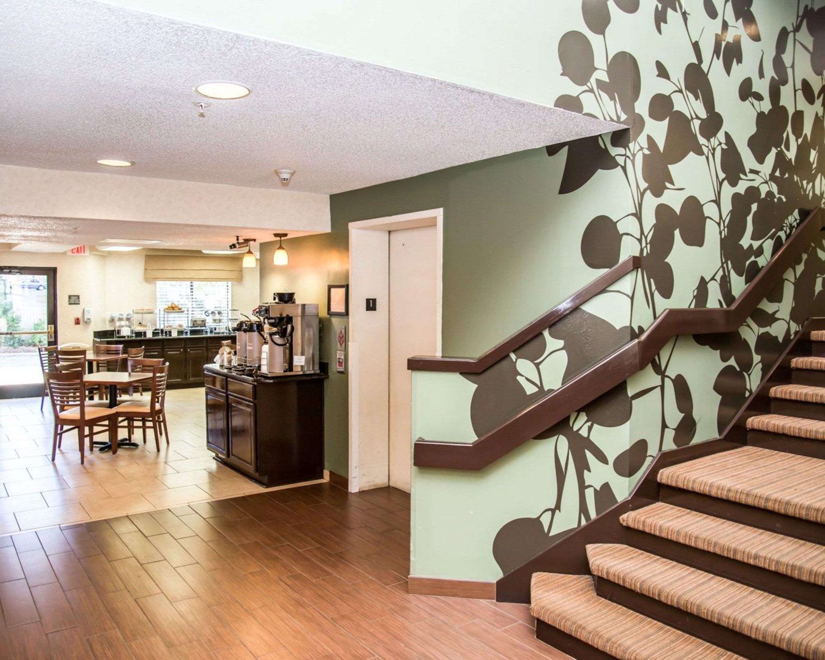 Spacious lobby