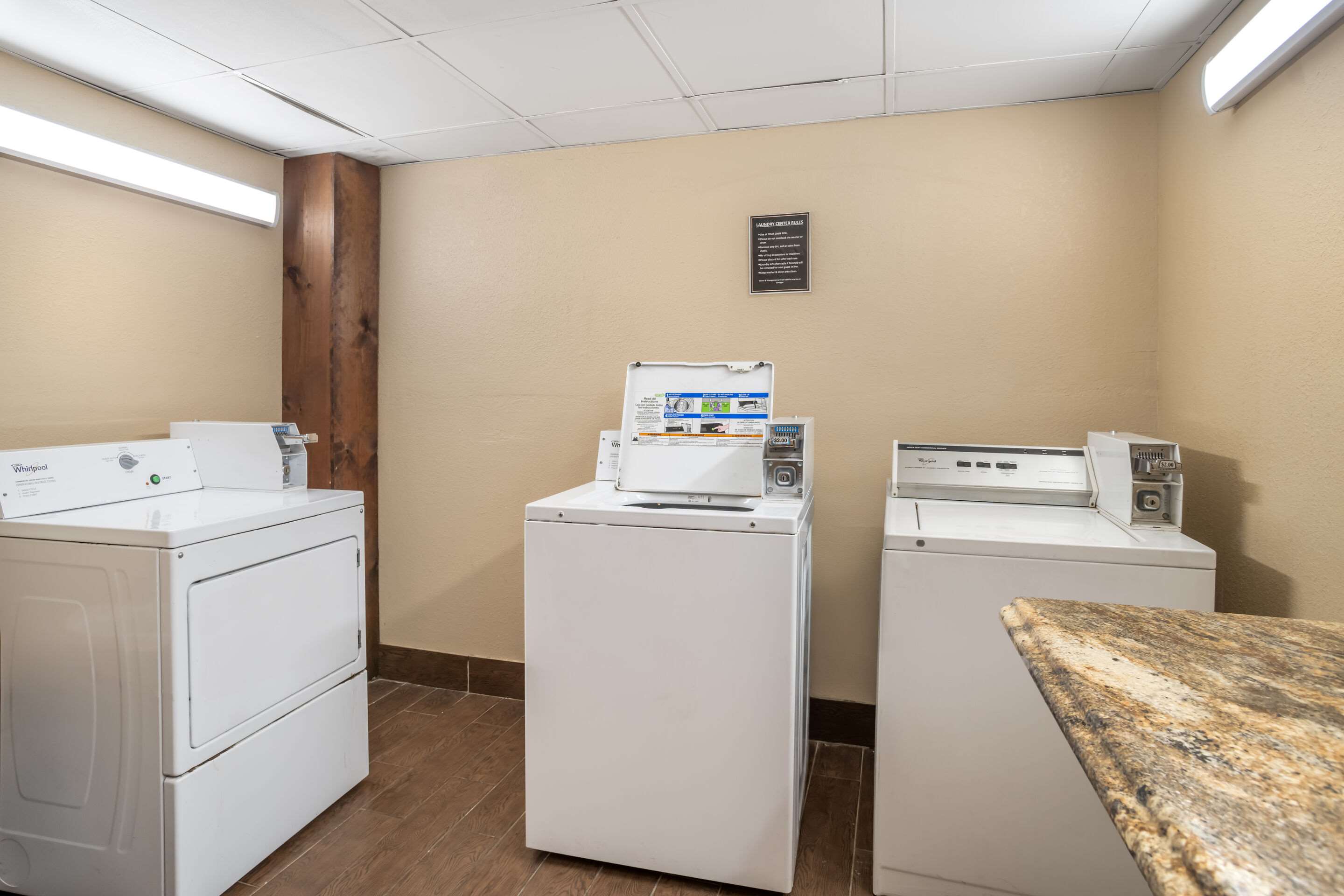 Guest laundry facilities