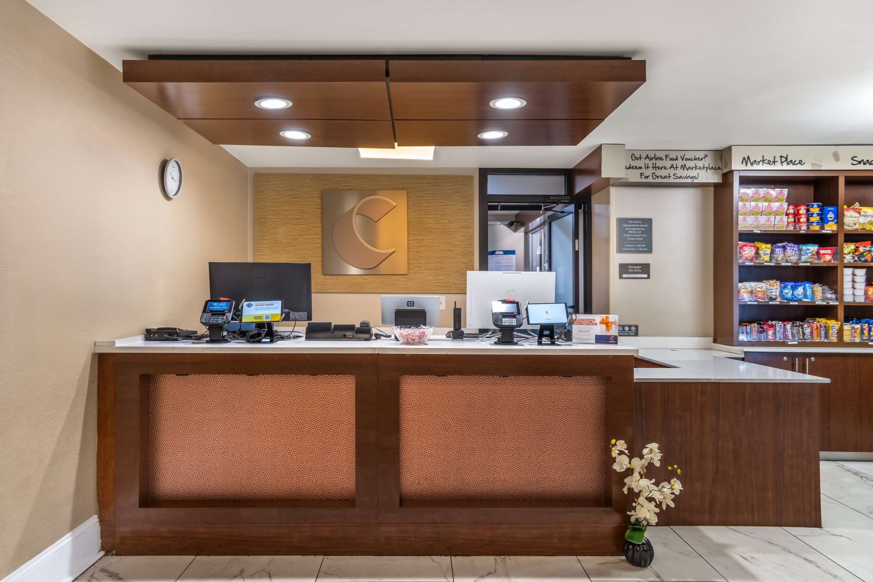 Front desk