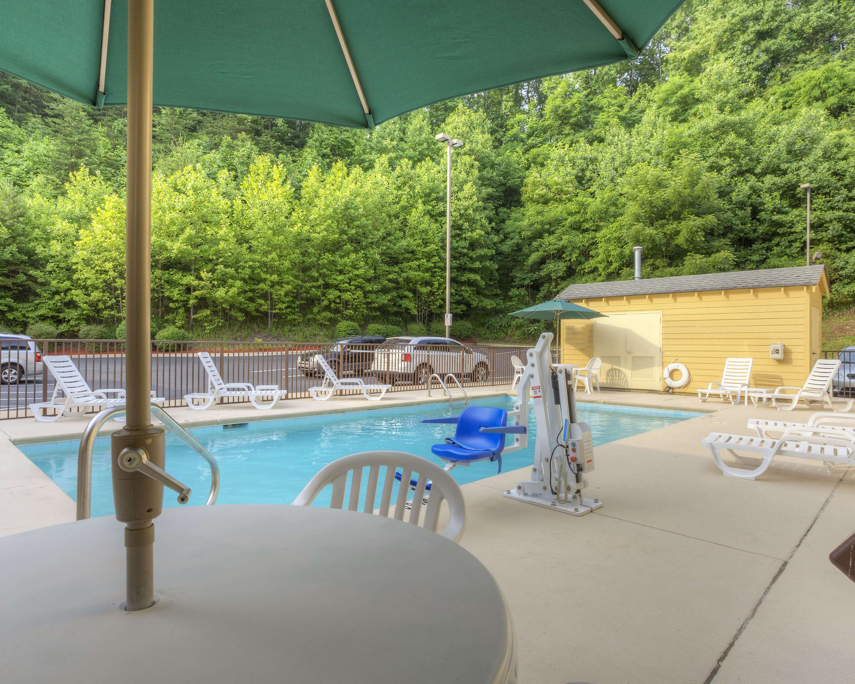 Relax by the pool | Sleep Inn Bryson City - Cherokee Area