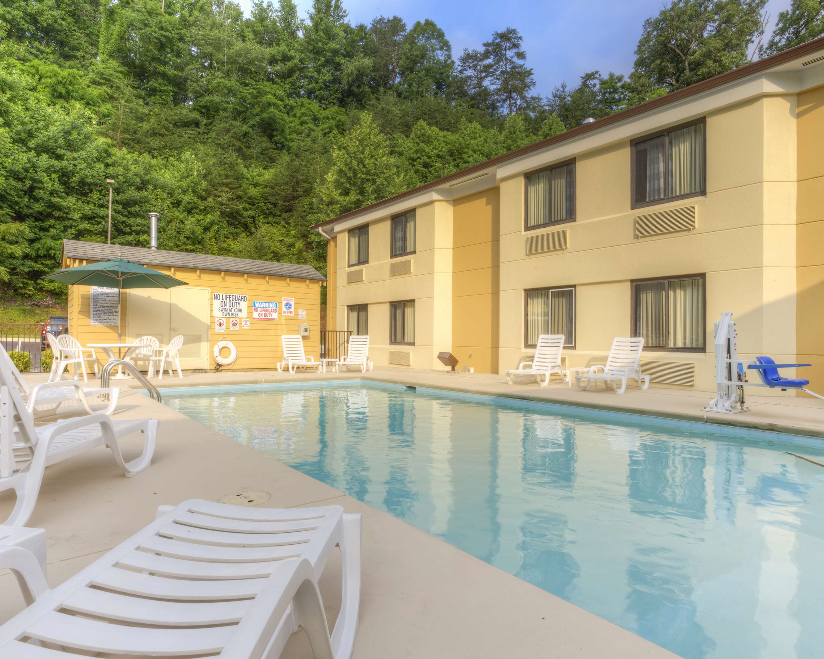 Relax by the pool | Sleep Inn Bryson City - Cherokee Area