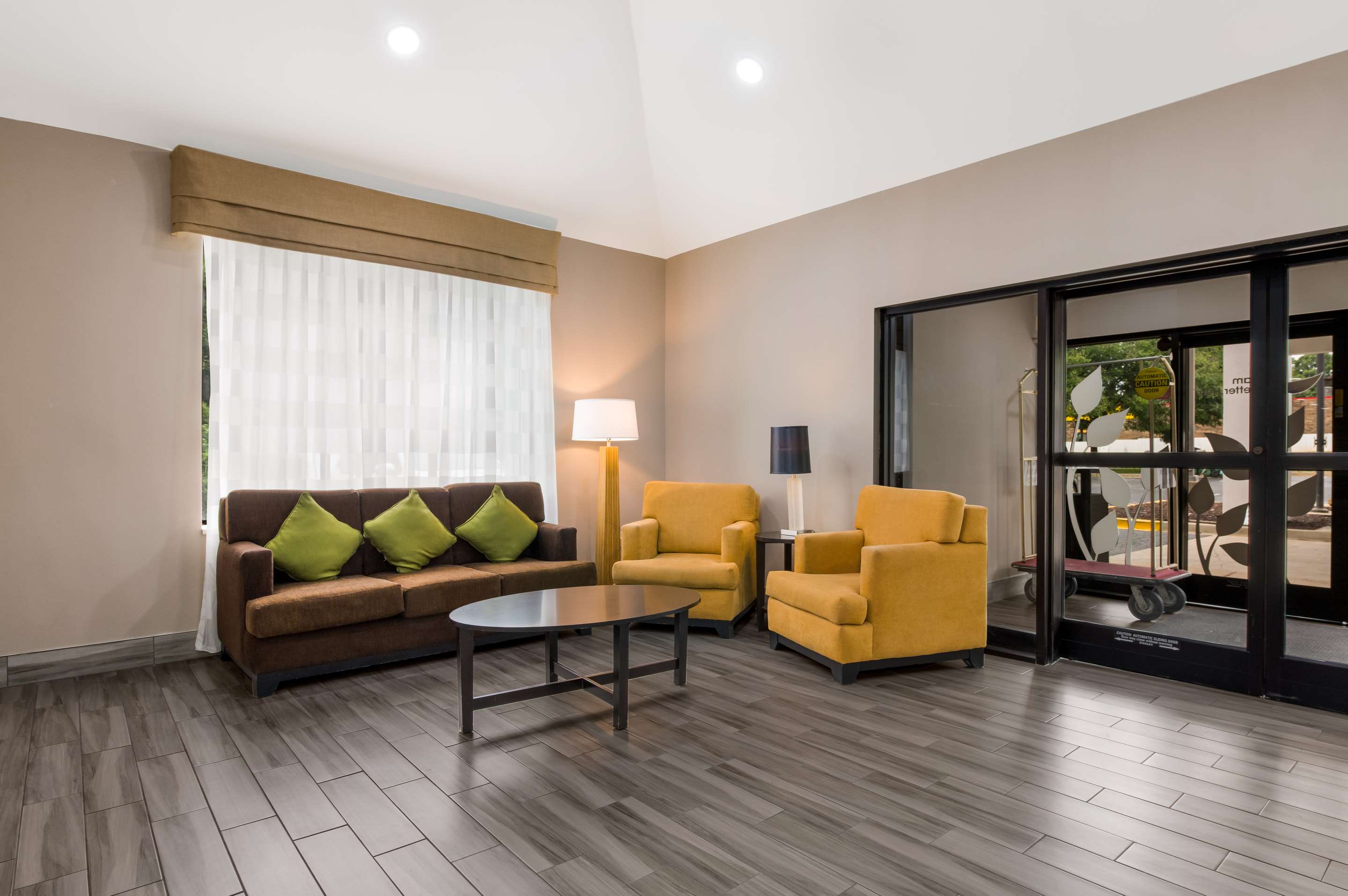 Spacious lobby
