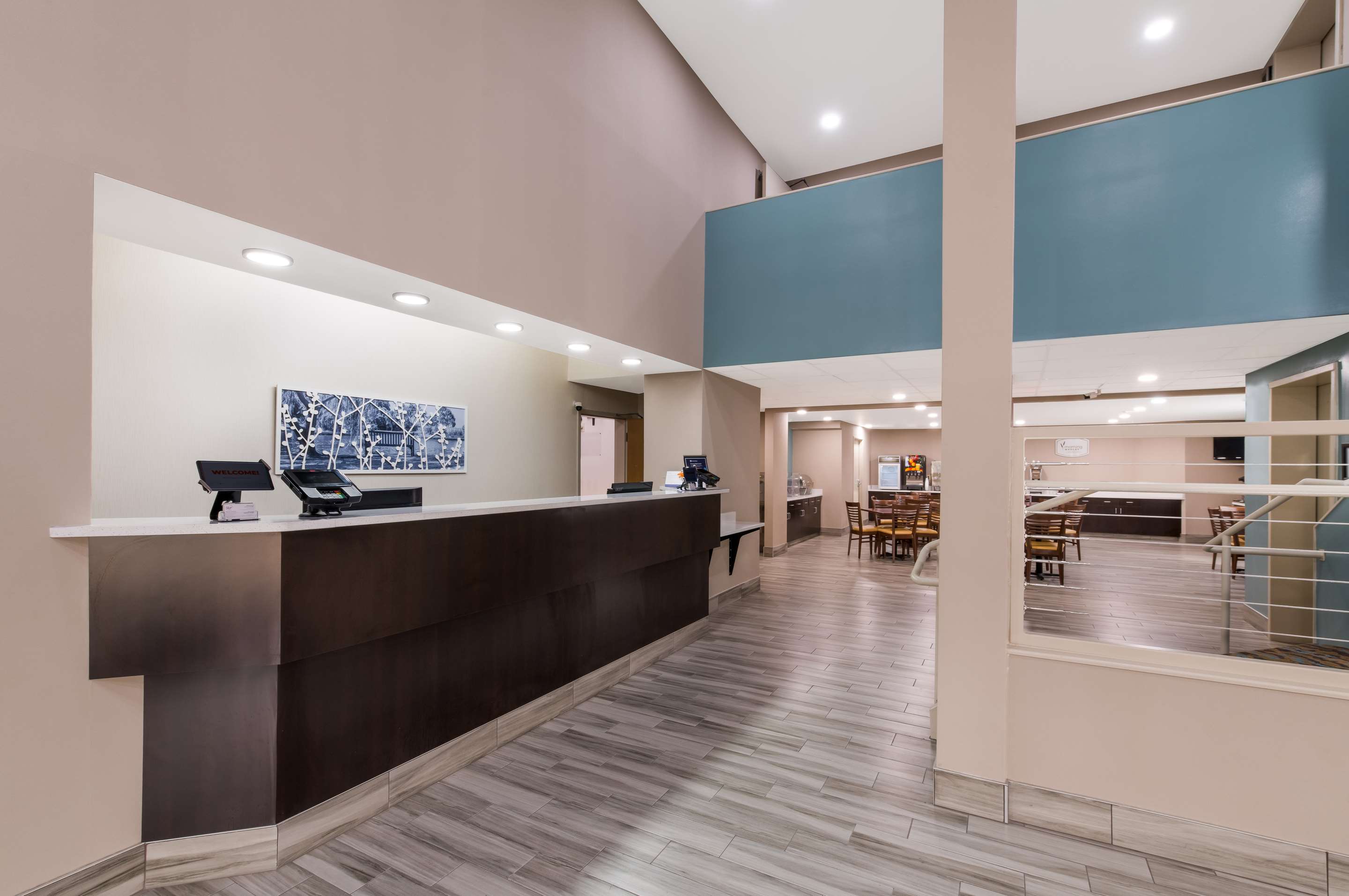 Spacious lobby