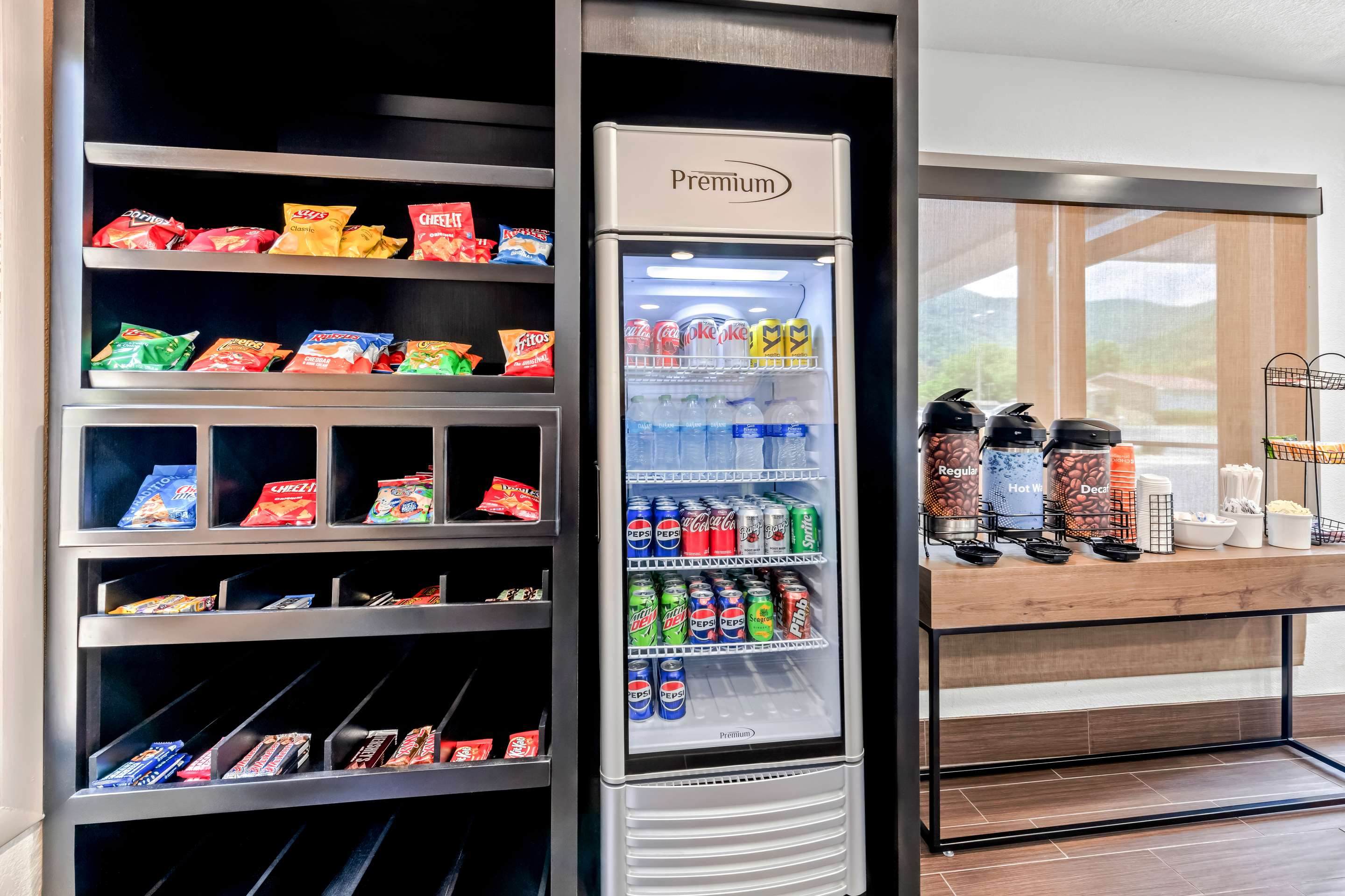 Hotel vending area