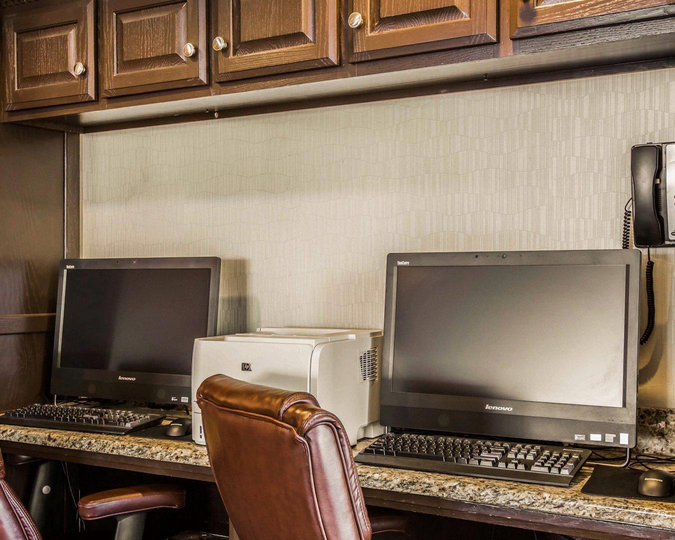 Business center with high-speed Internet access