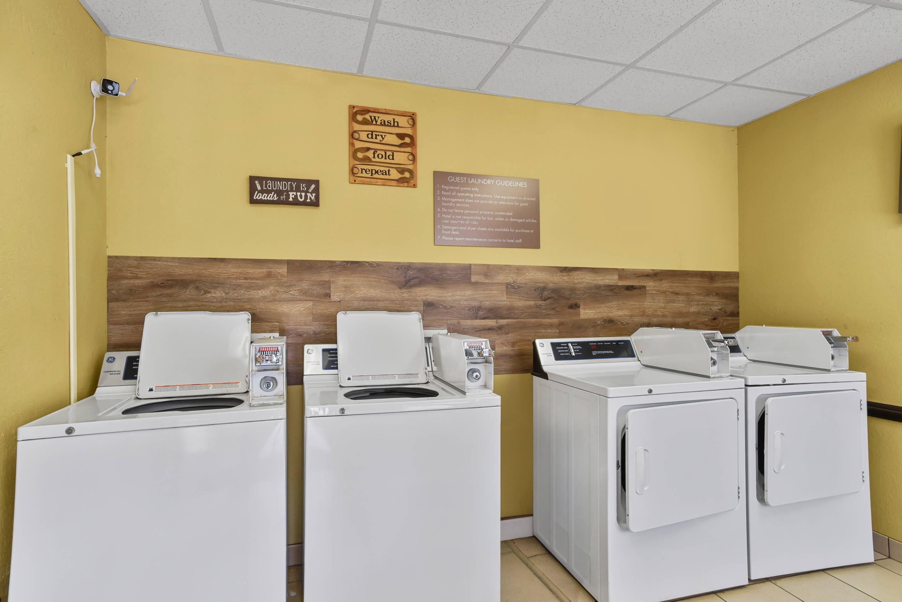 Guest laundry facilities