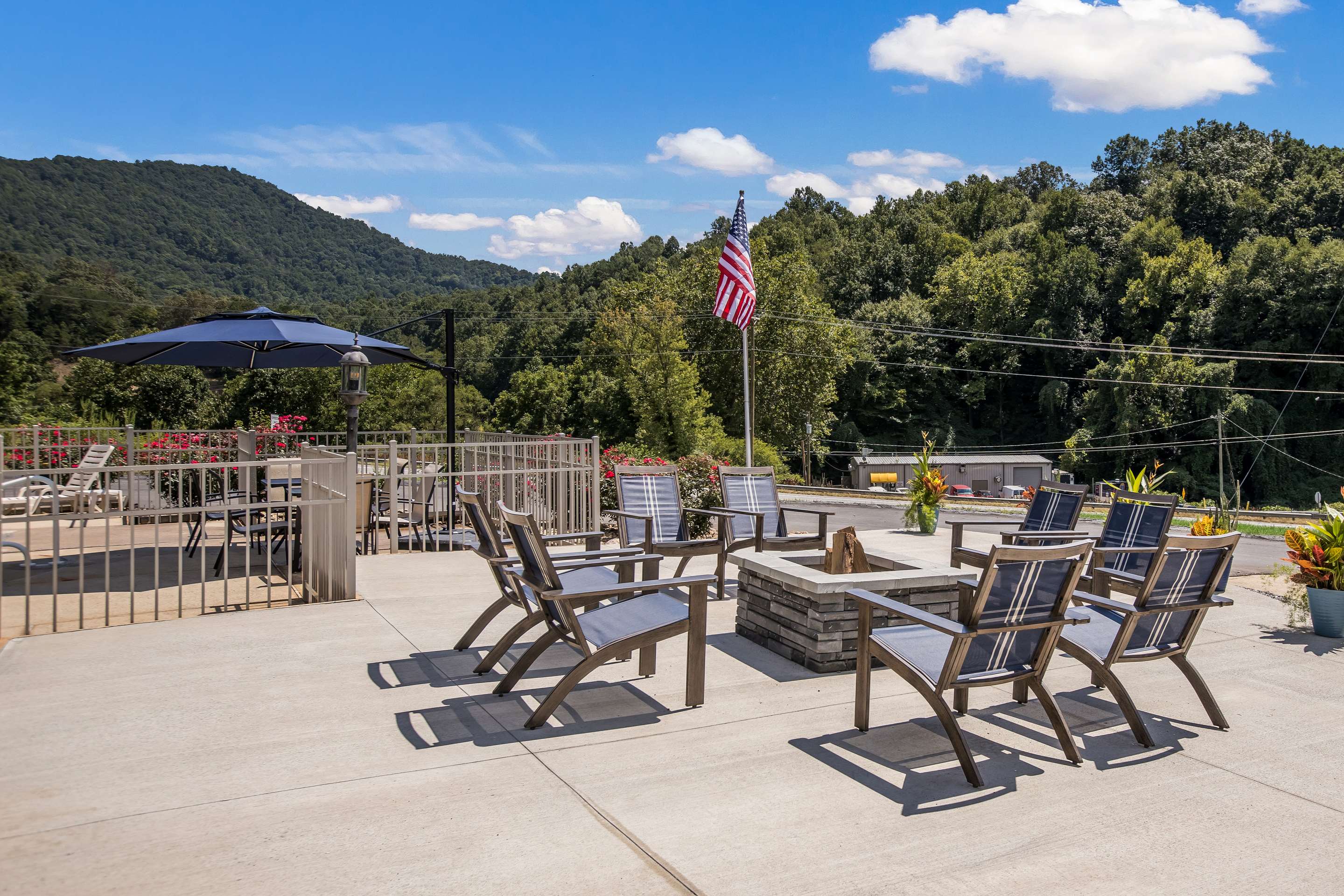 Relax by the pool | Clarion Pointe Sylva near Cherokee Area