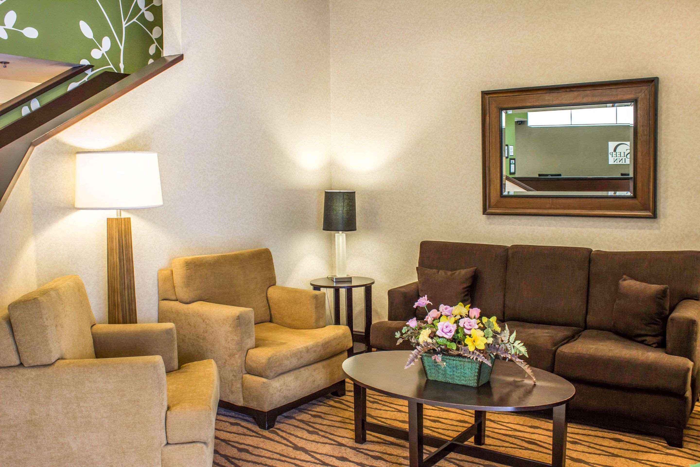 Lobby with sitting area | Sleep Inn Raleigh Durham Airport