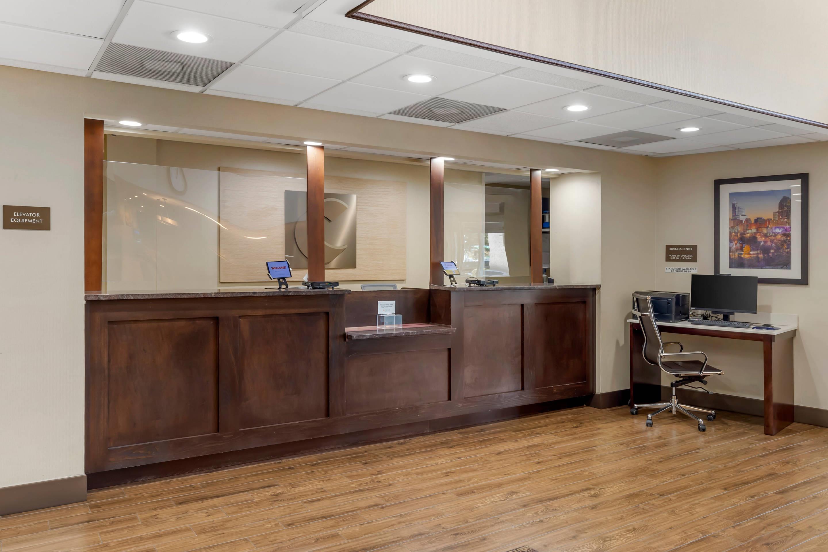 Front desk | Comfort Suites Raleigh Walnut Creek