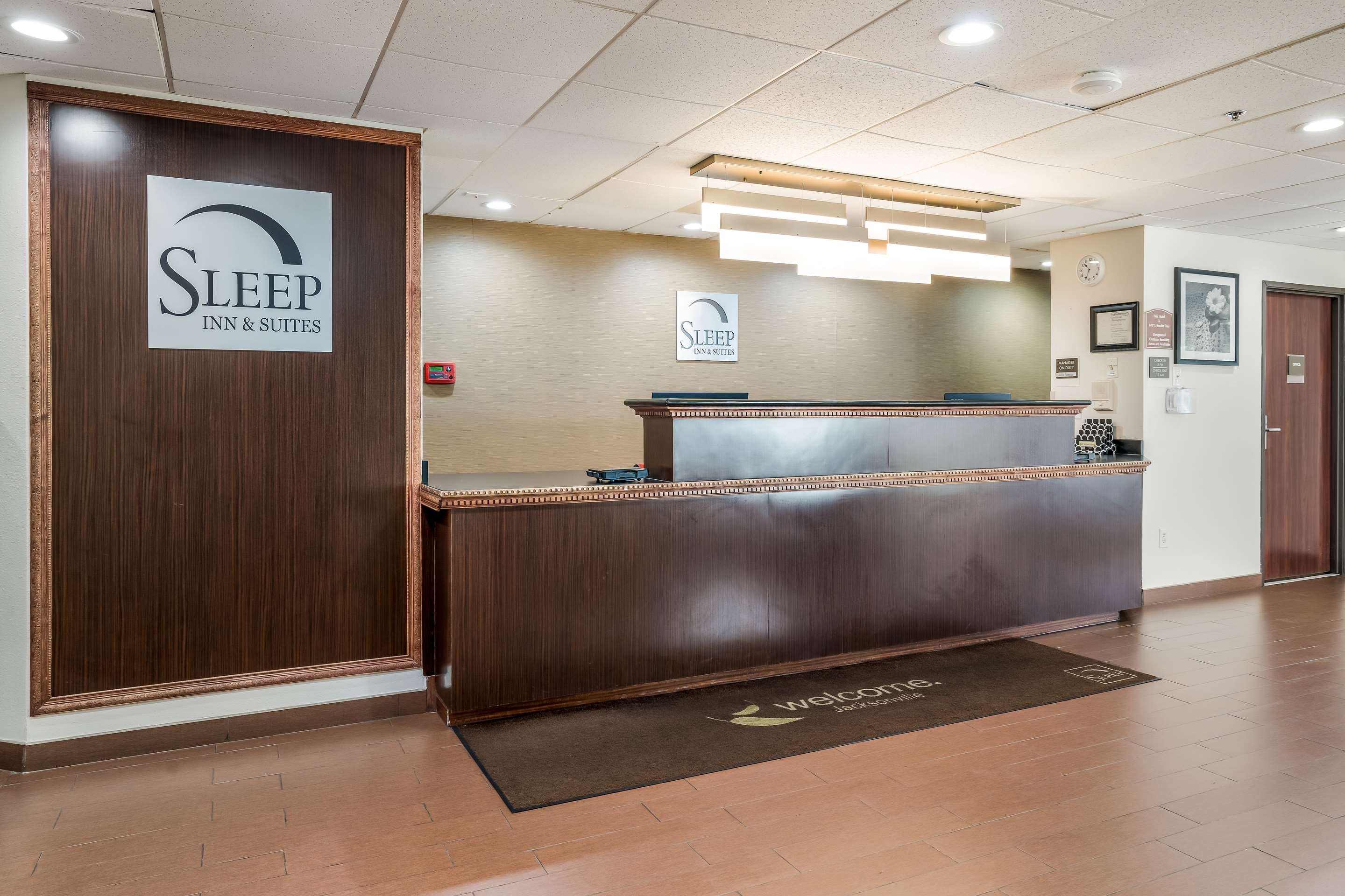 Front desk | Sleep Inn & Suites Jacksonville near Camp Lejeune
