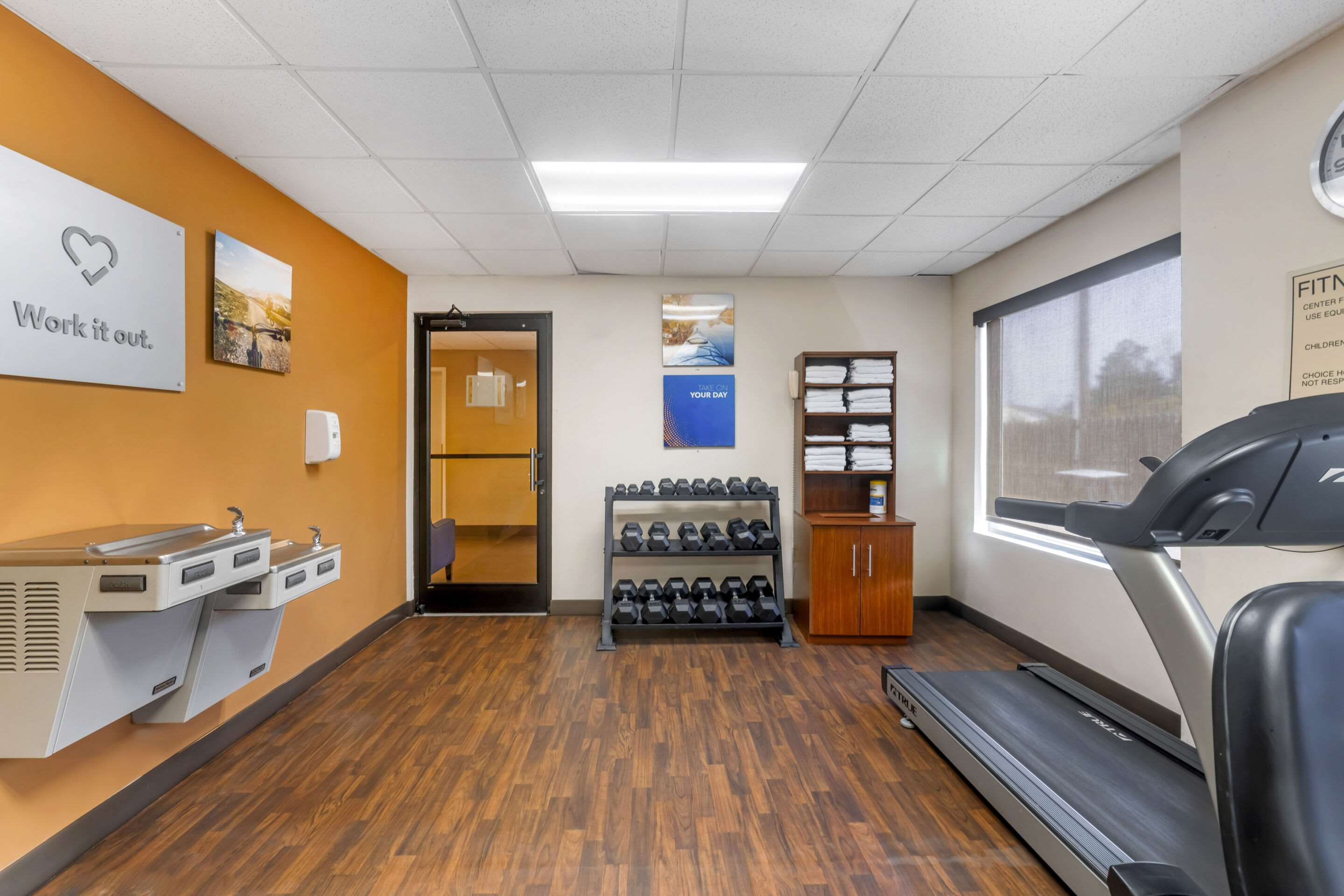 Spacious fitness room | Comfort Suites Wilmington near Downtown