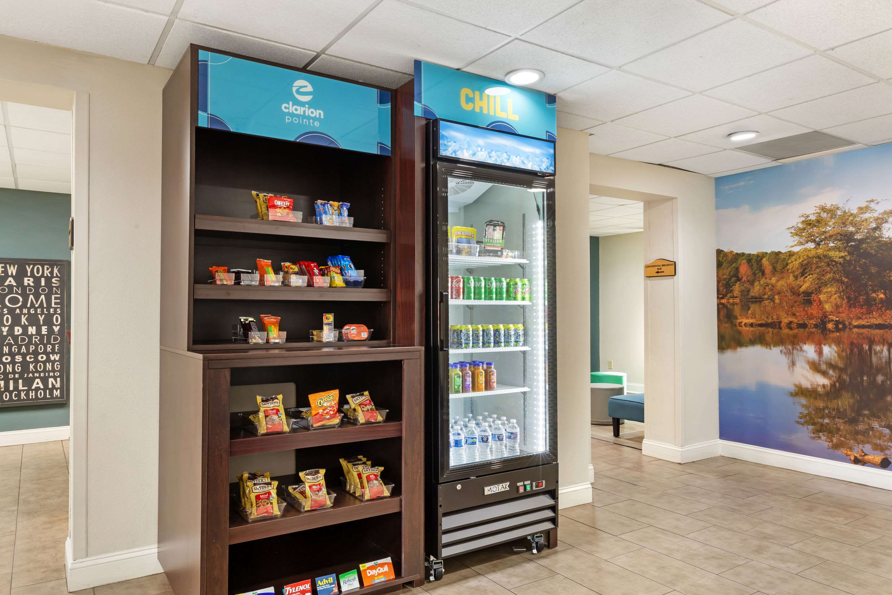 Hotel vending area