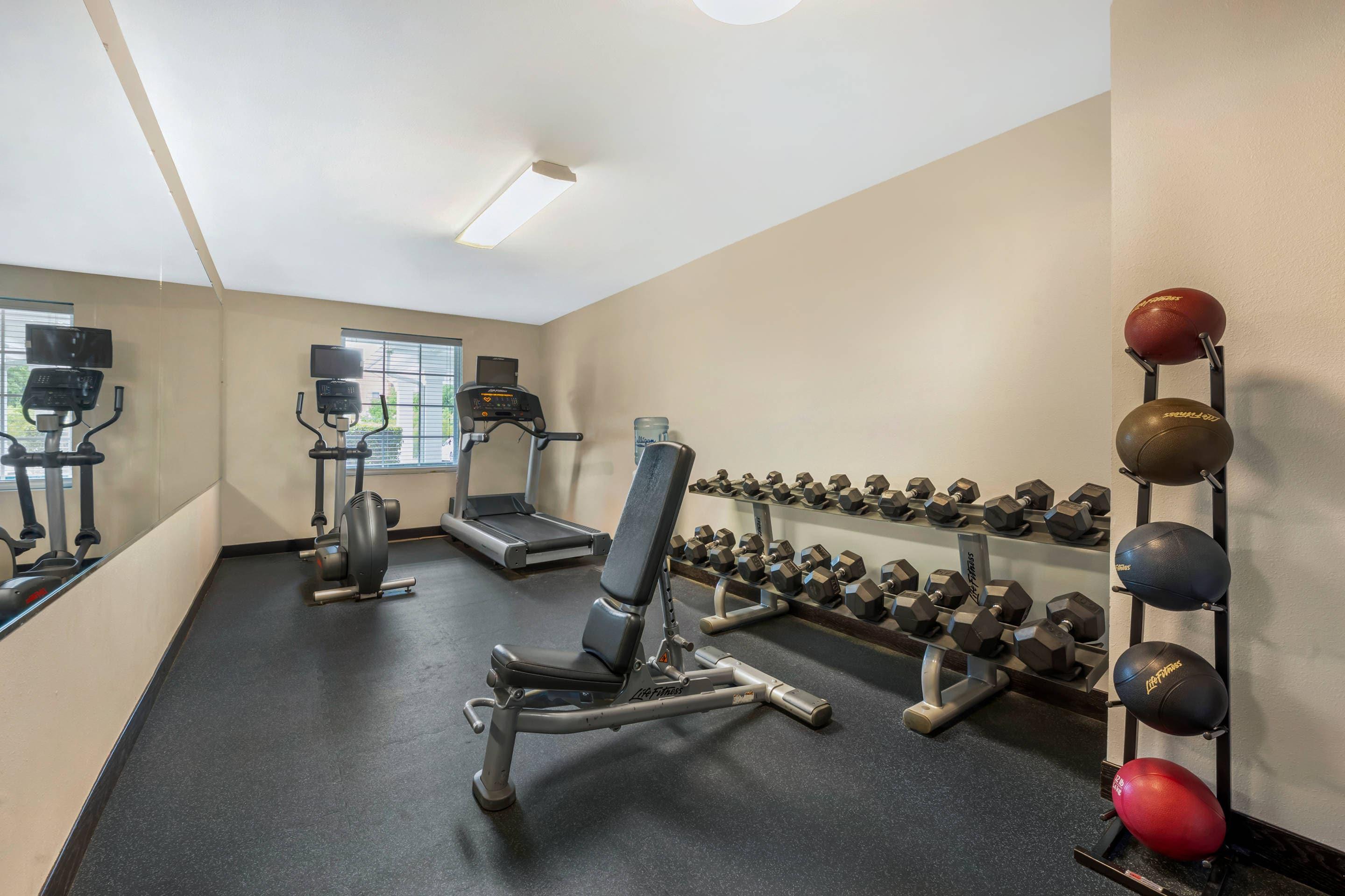 Fitness center | MainStay Suites Jacksonville near Camp Lejeune