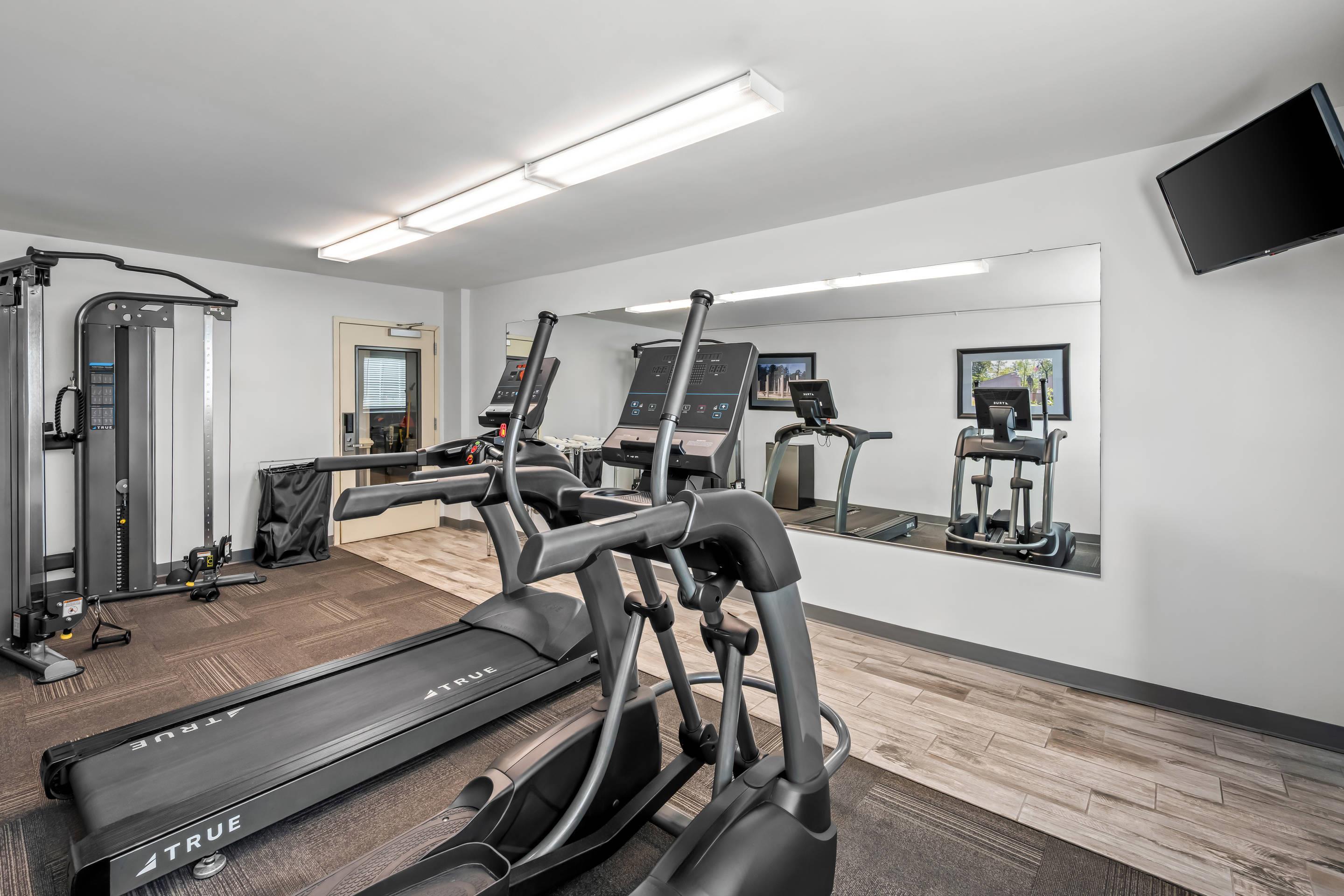 Fitness center | Suburban Studios Near Camp Lejeune
