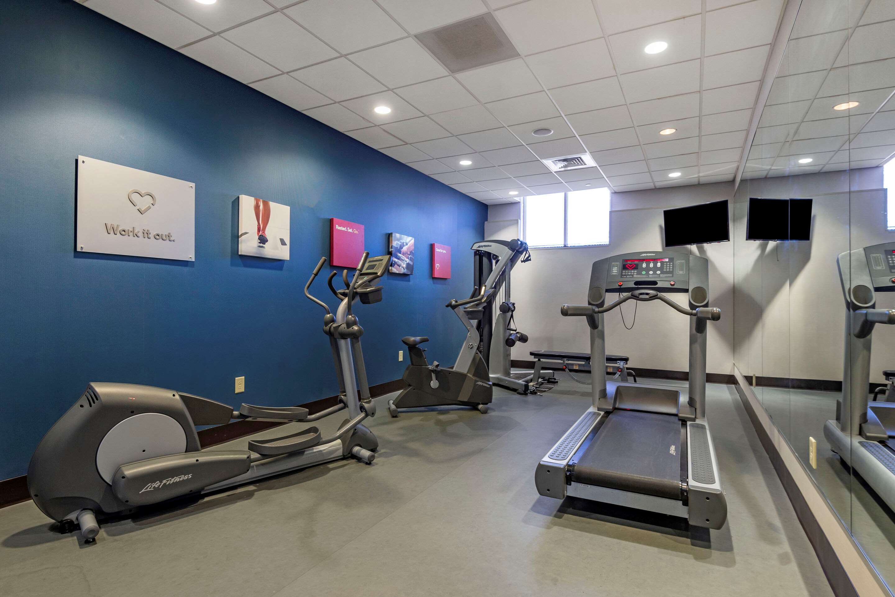 Exercise room with cardio equipment | Comfort Suites Lake Norman - Huntersville