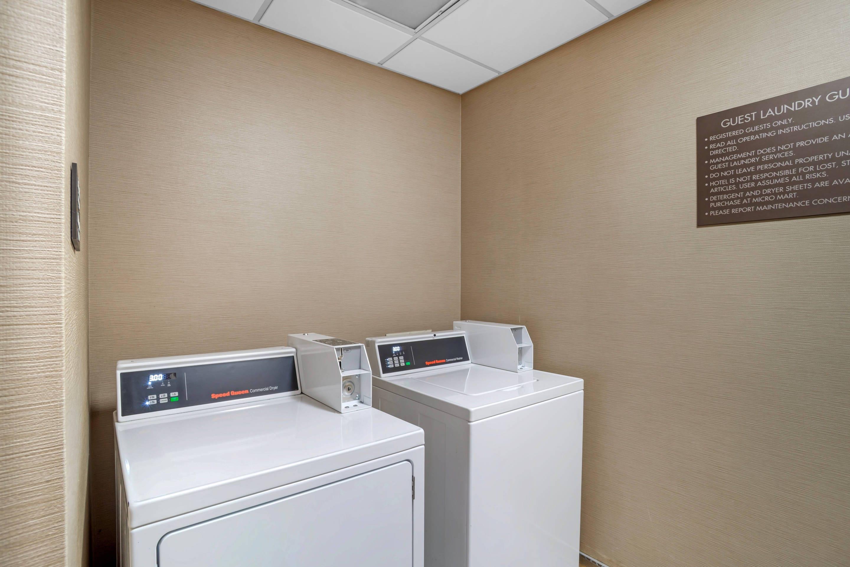 Guest laundry facilities