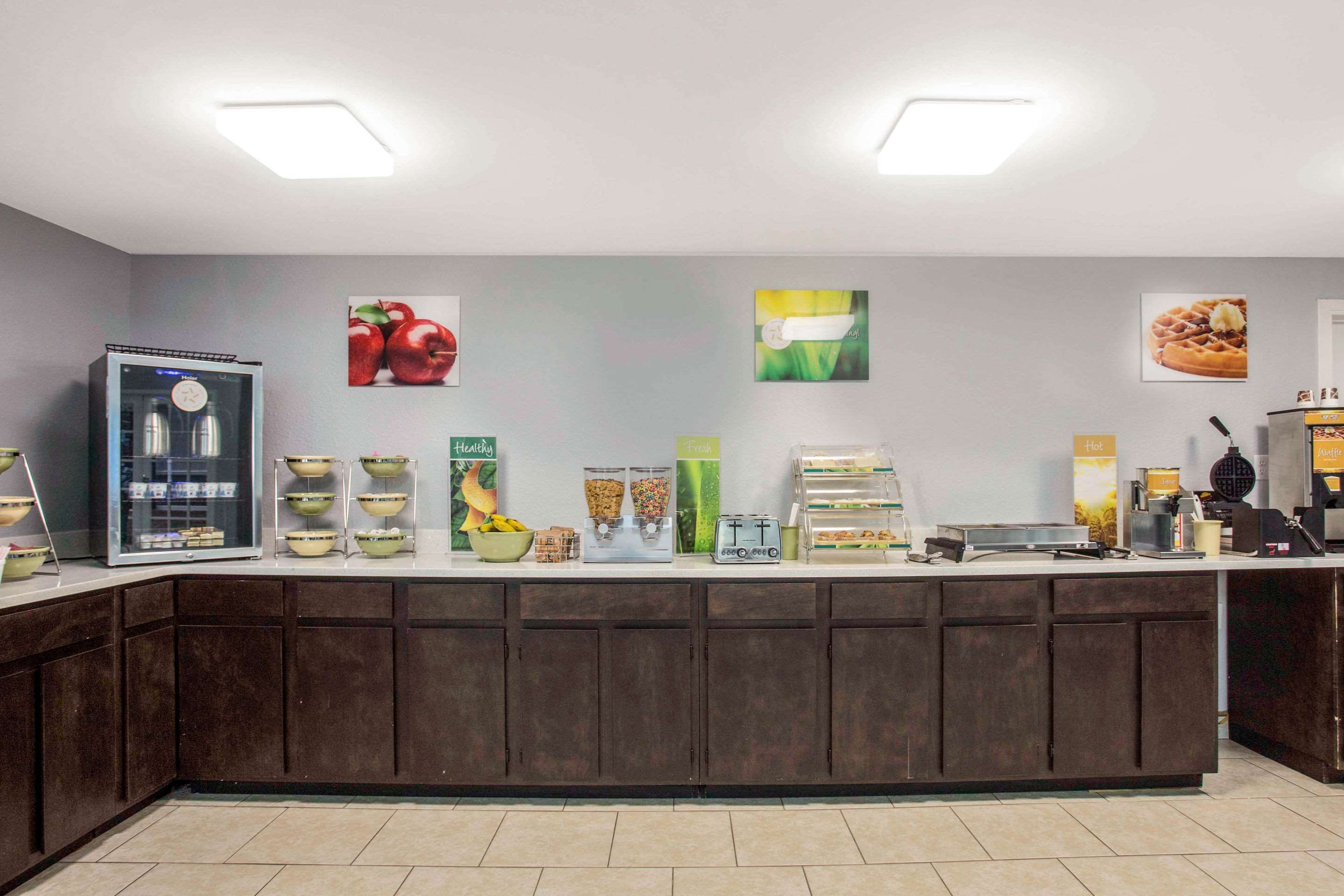 Enjoy breakfast in this seating area
