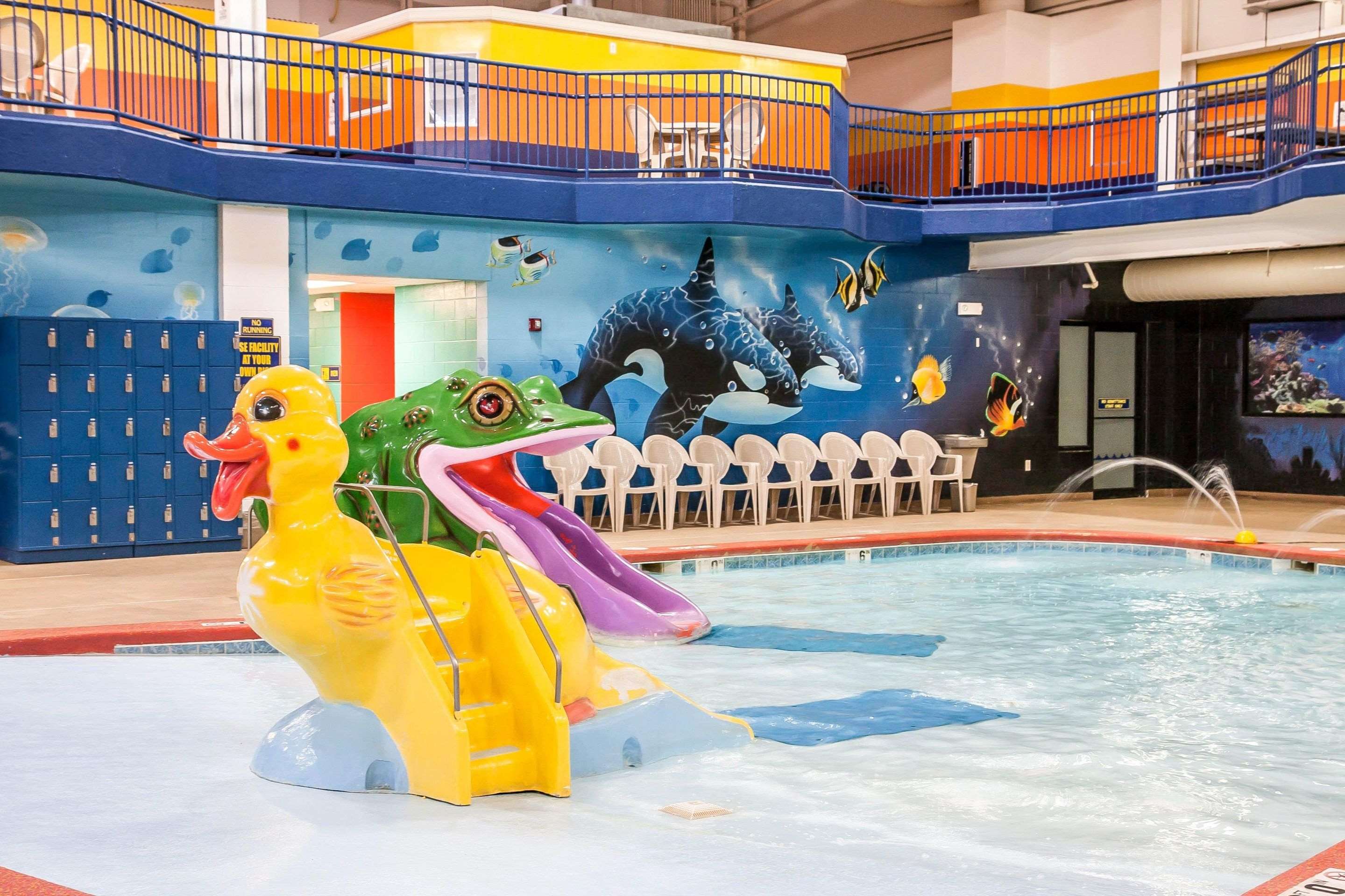 Indoor pool with children's pool | Sleep Inn & Suites Conference Center and Water Park