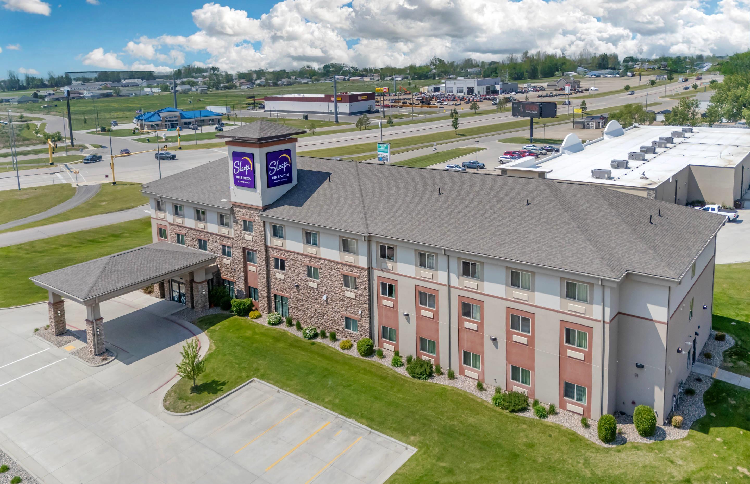 Aerial View | Sleep Inn & Suites Devils Lake