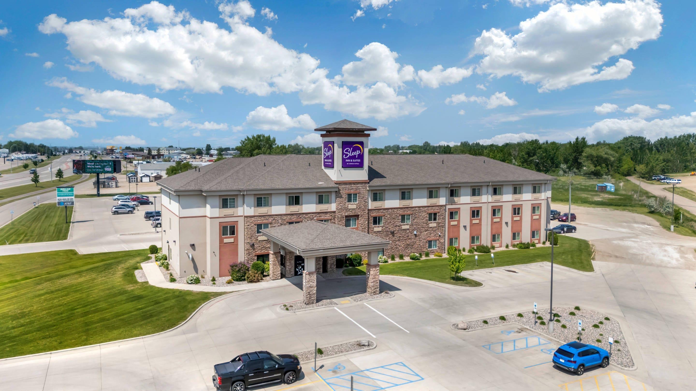 Aerial View | Sleep Inn & Suites Devils Lake