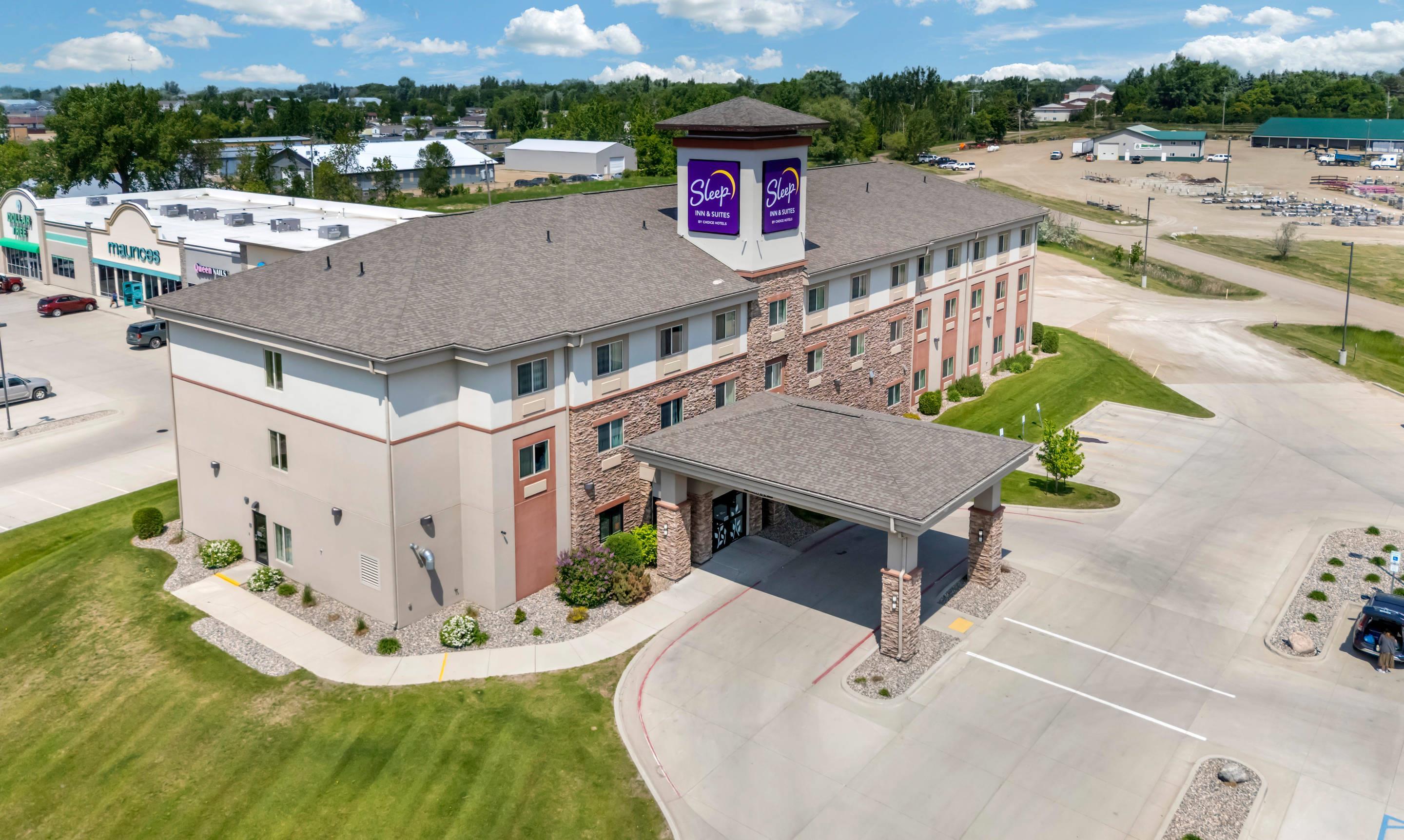 Aerial View | Sleep Inn & Suites Devils Lake