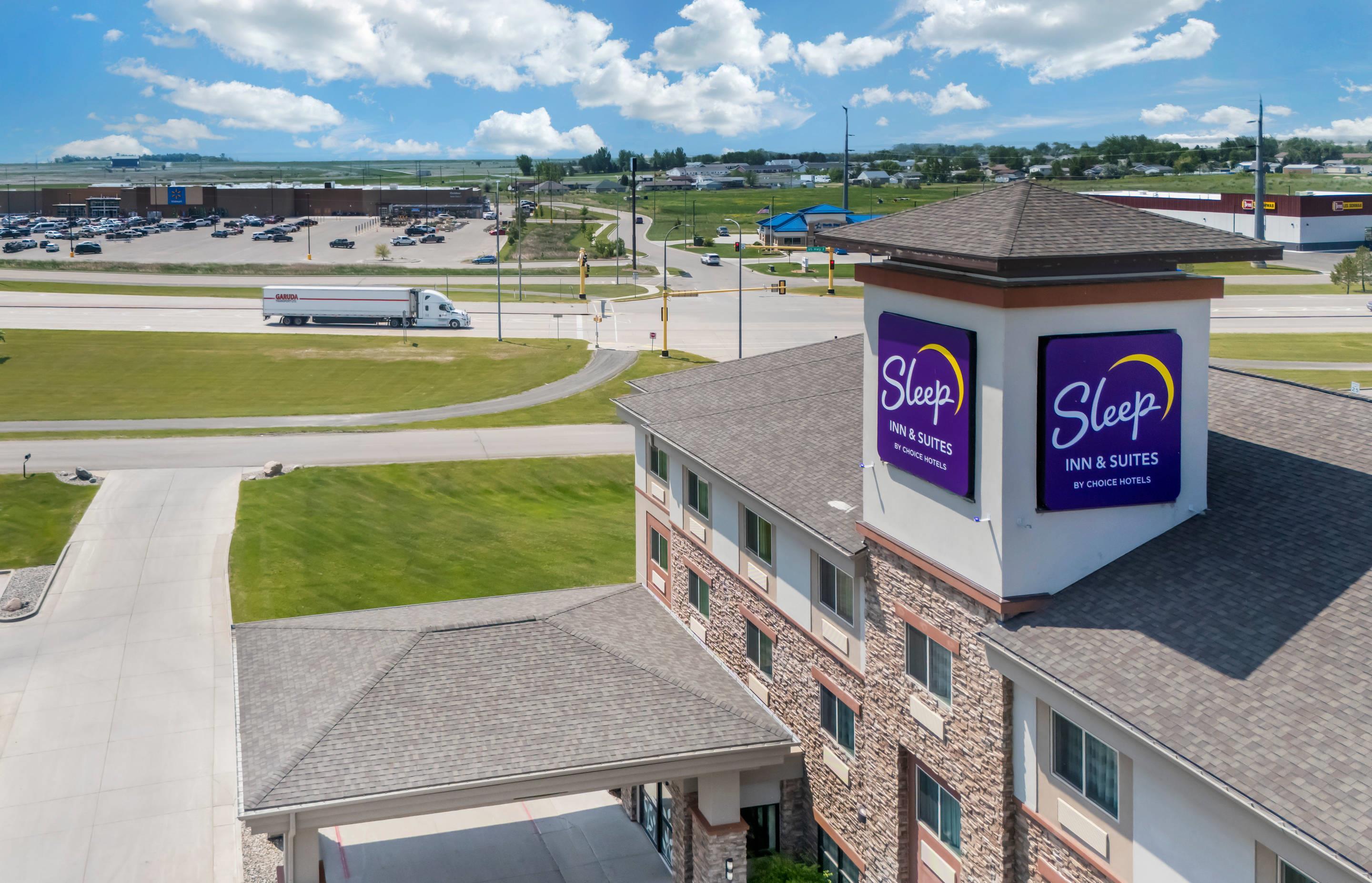 Aerial View | Sleep Inn & Suites Devils Lake