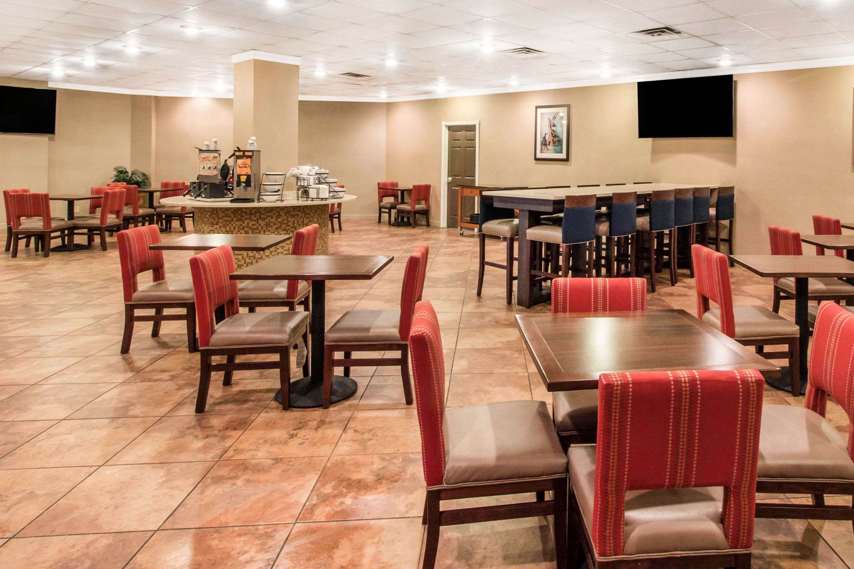 Spacious breakfast area