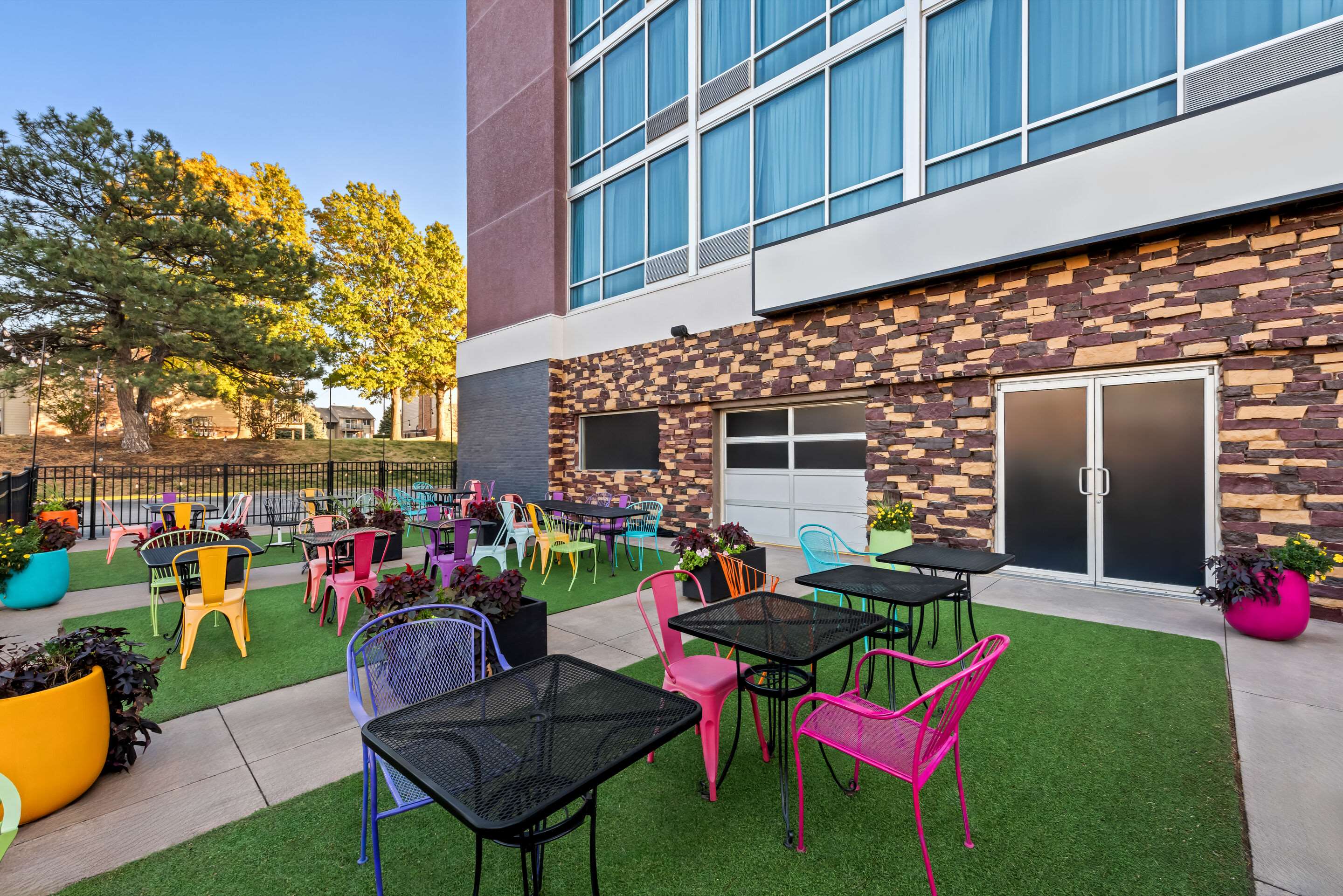 Hotel patio