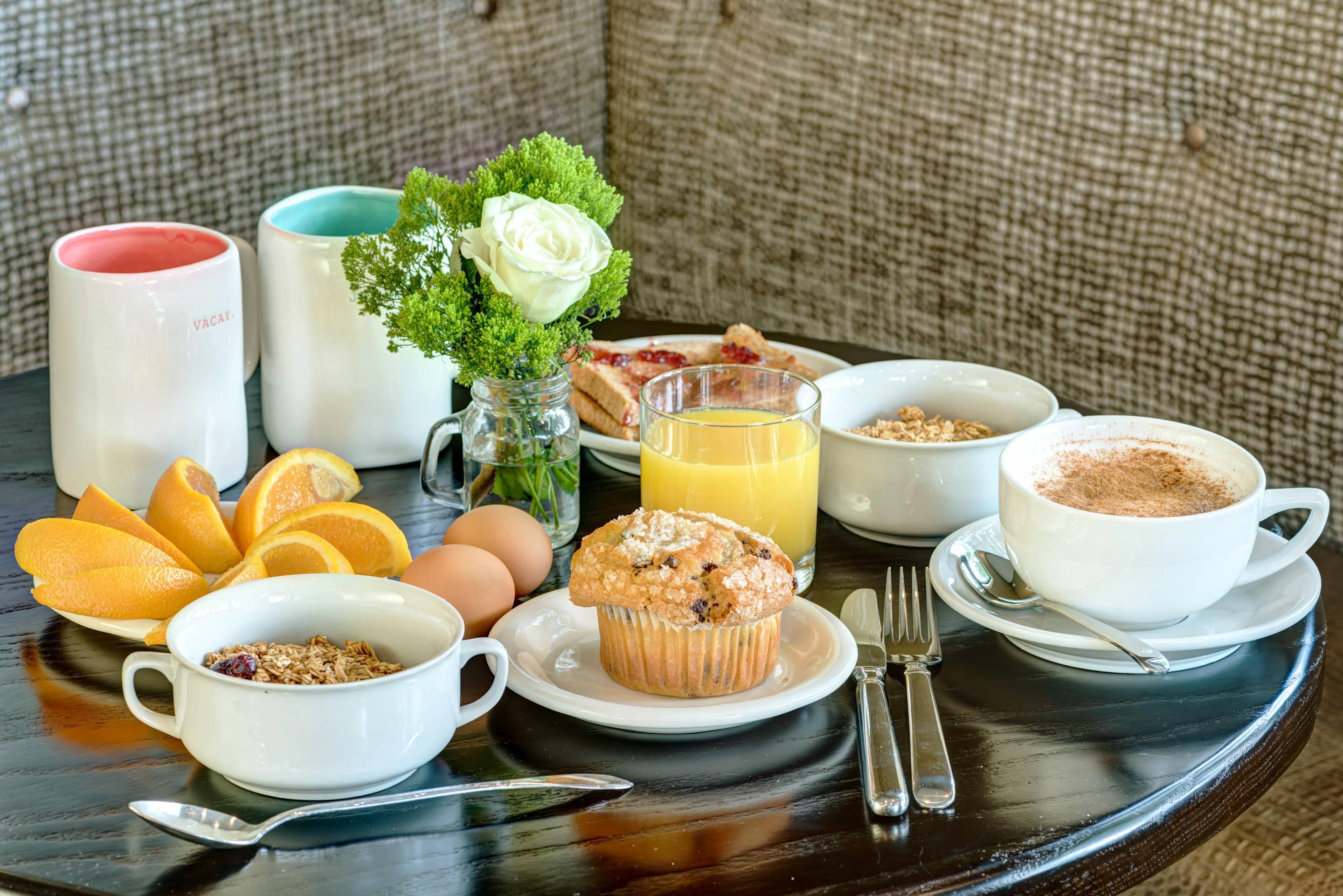 Assorted breakfast items | The Garrison Hotel & Suites Dover - Durham, Ascend Hotel Collection