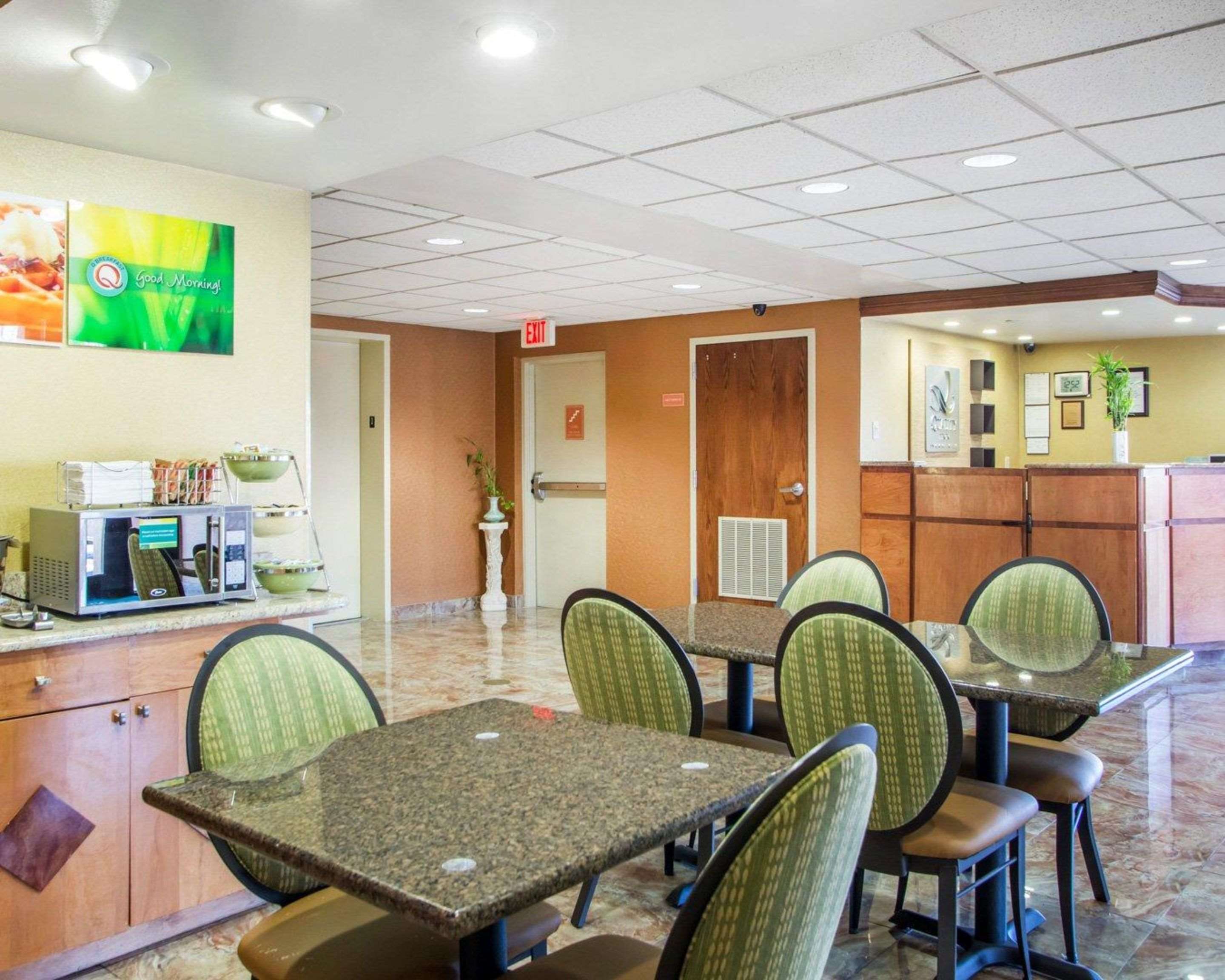 Spacious breakfast area
