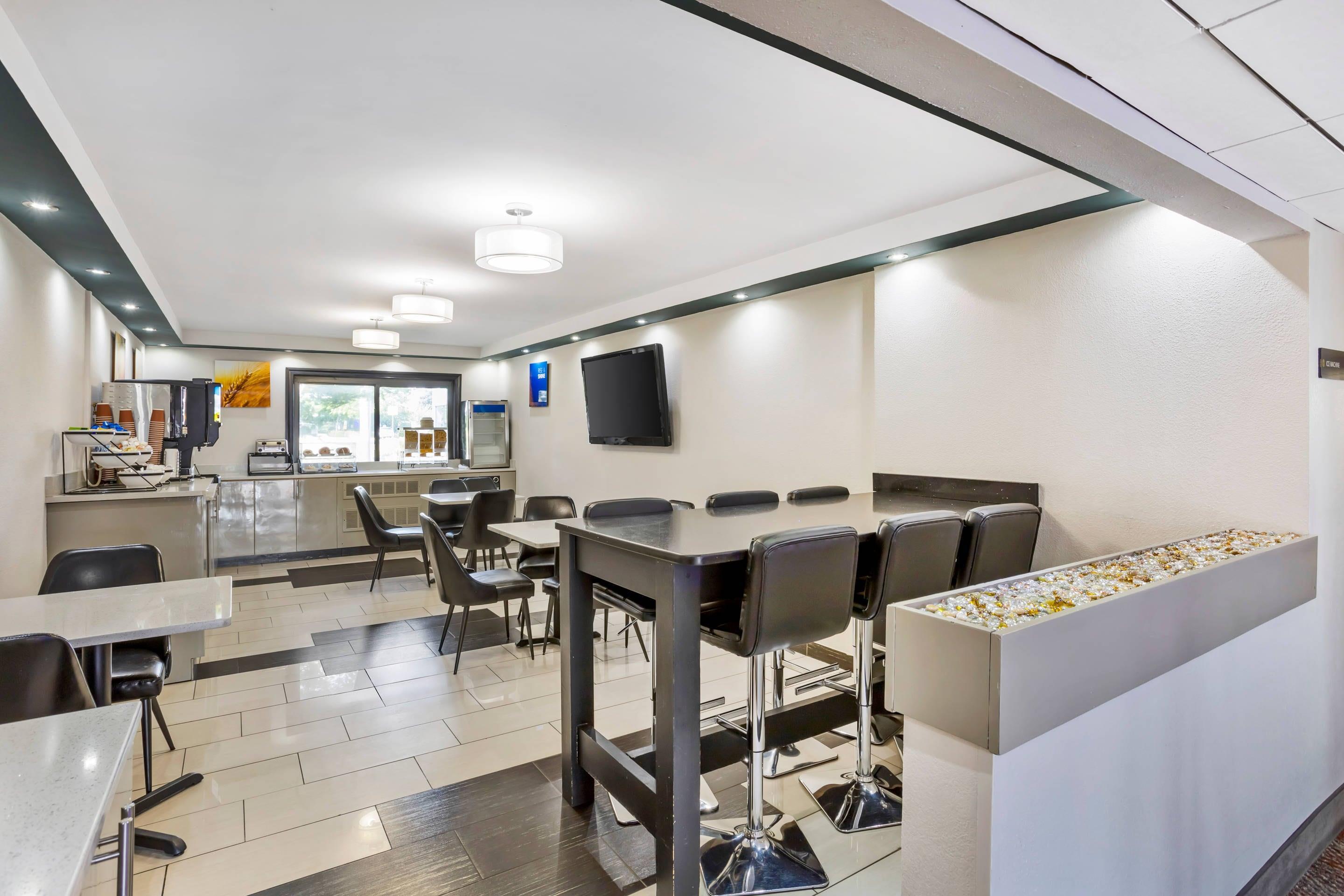 Spacious breakfast area