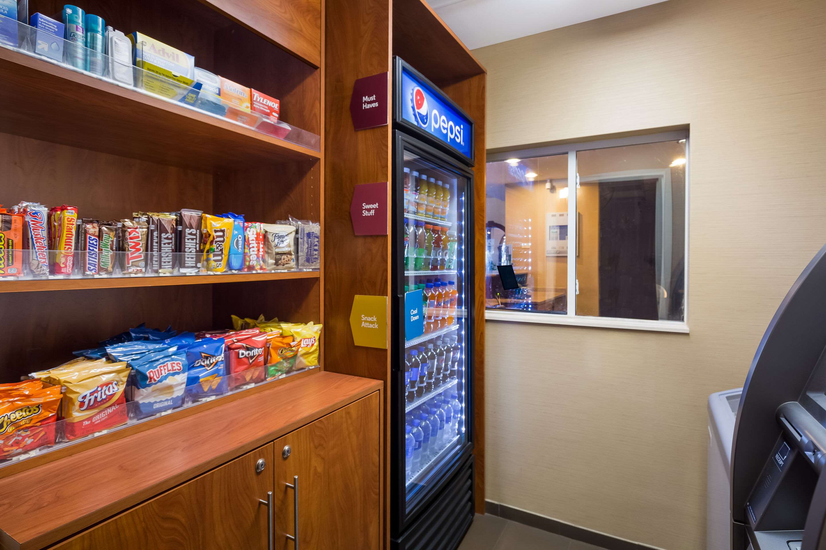 Hotel vending area