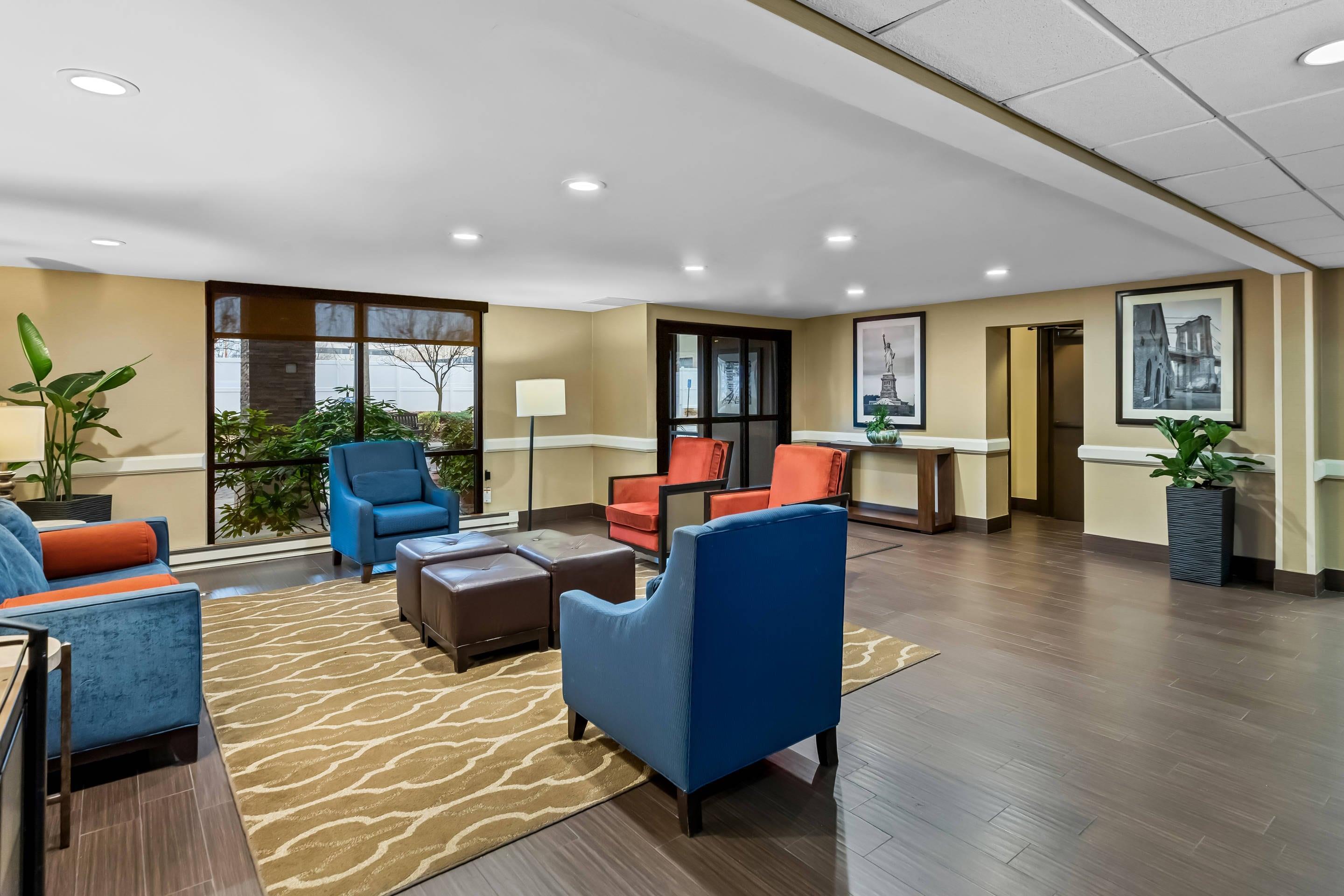 Lobby with sitting area | Comfort Inn & Suites Somerset - New Brunswick
