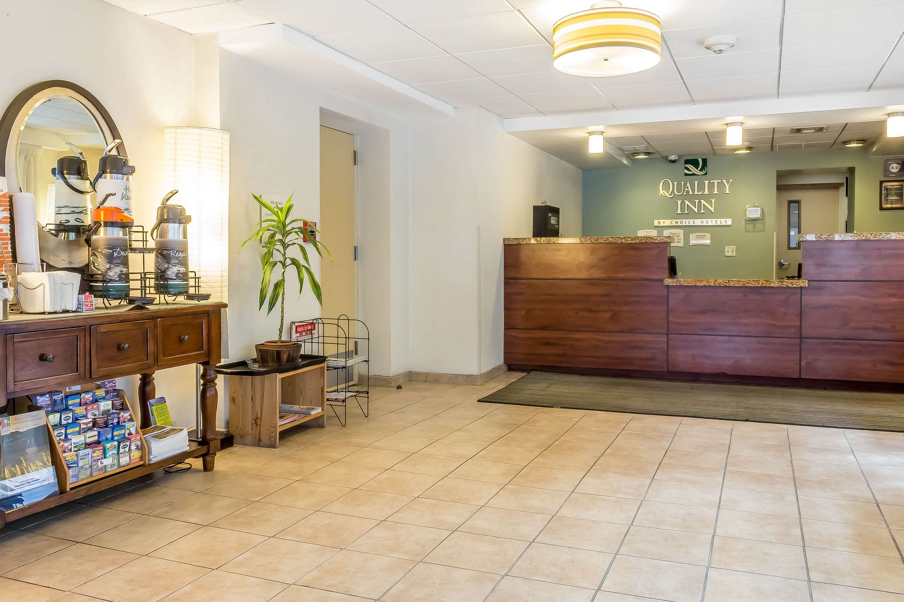 Spacious lobby