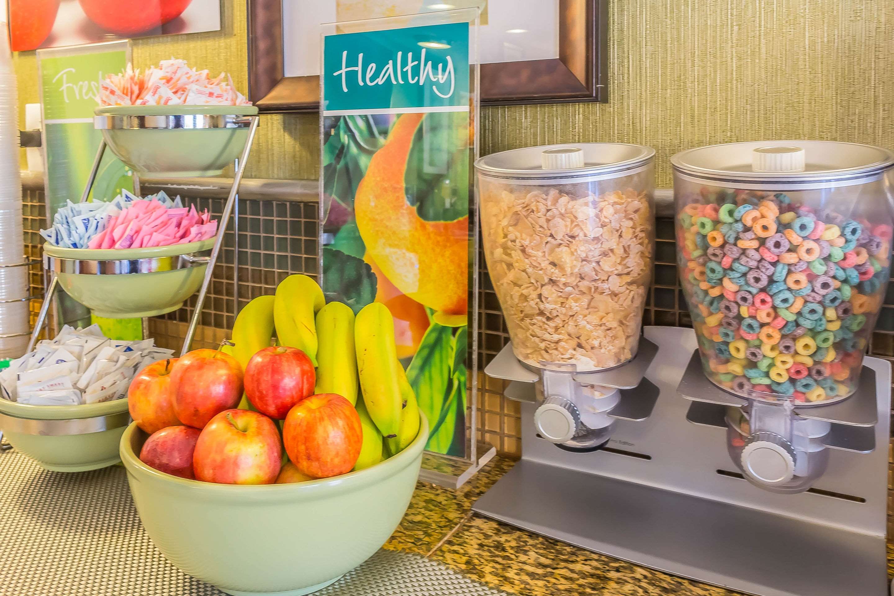 Assorted breakfast items