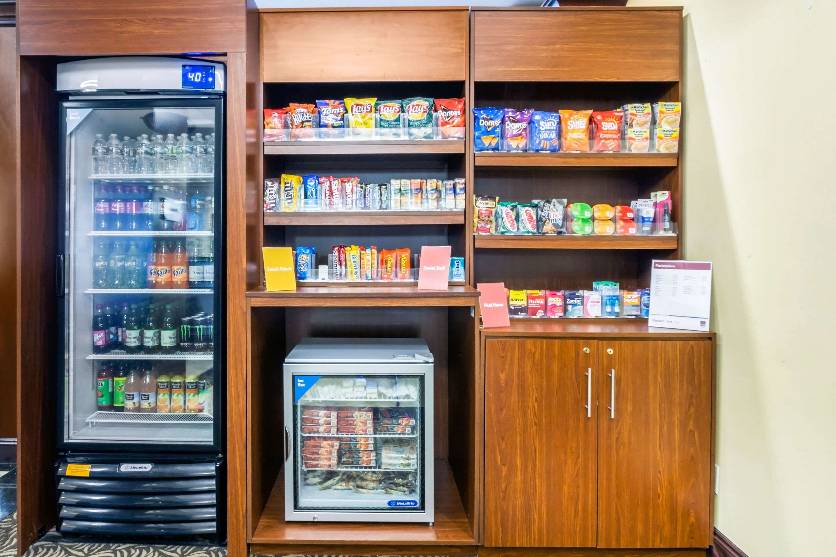 Hotel vending area